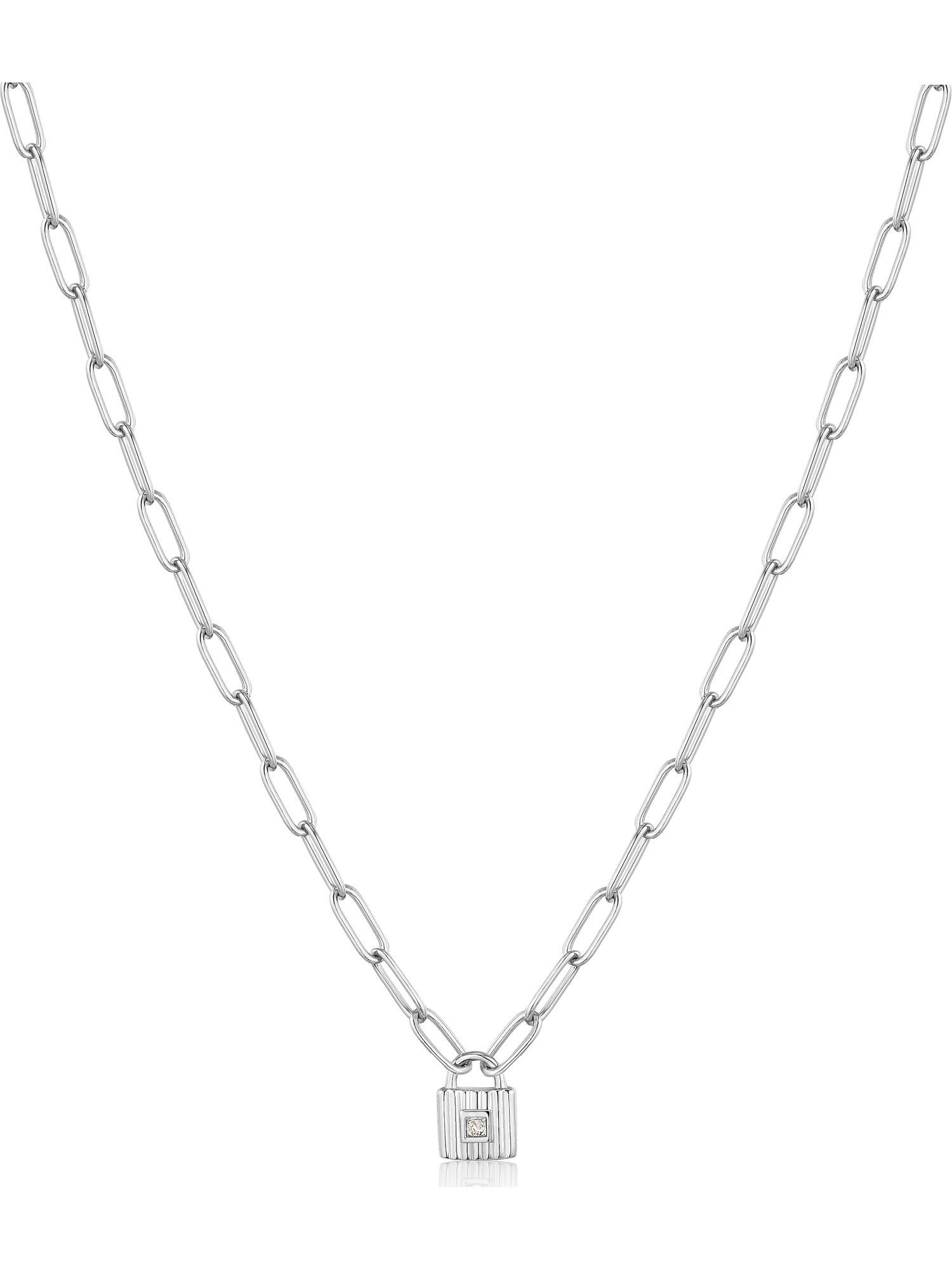 Ania Haie Collier Ania Haie Damen-Kette 925er Silber Zirkonia