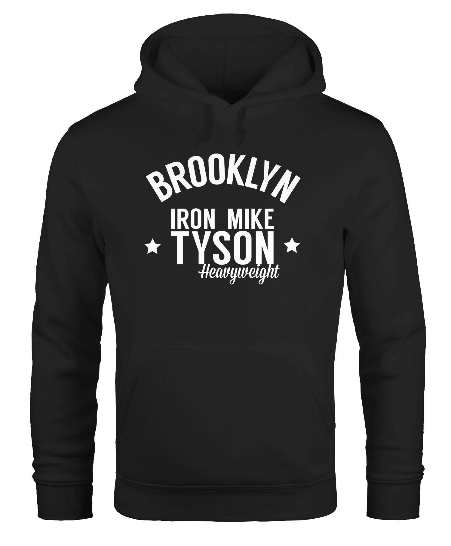 MoonWorks Hoodie Hoodie Herren Brooklyn New York Iron Mike Tyson Boxing Gym Moonworks® schwarz