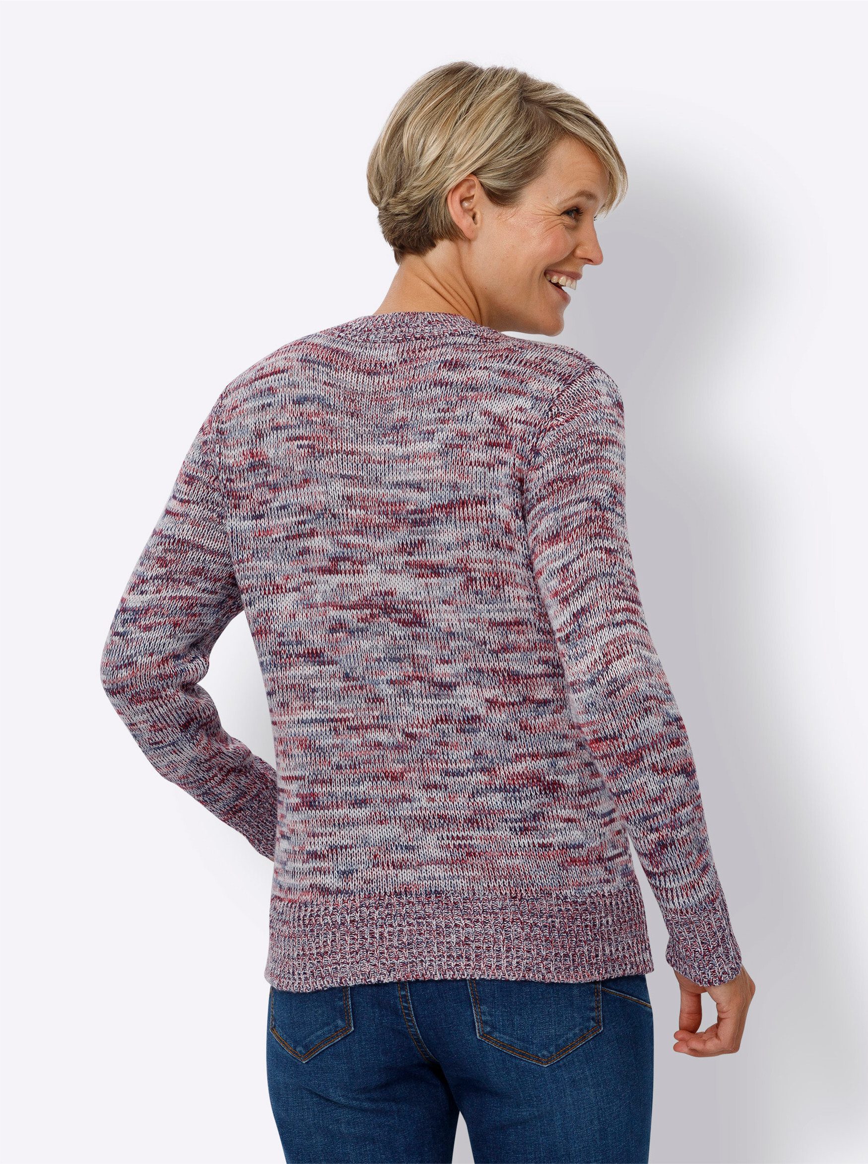 Sieh an! Strickpullover Stehkragen-Pullover Langarm Jersey