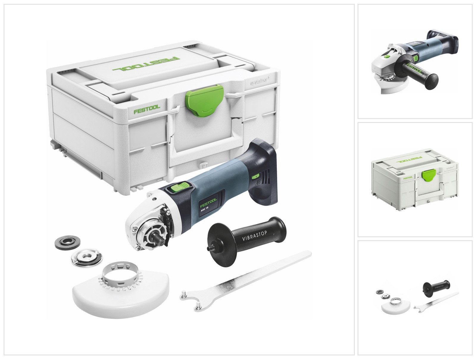FESTOOL Akku-Winkelschleifer AGC 18-125 EB-Basic Akku Winkelschleifer 18 V 125 mm Brushless