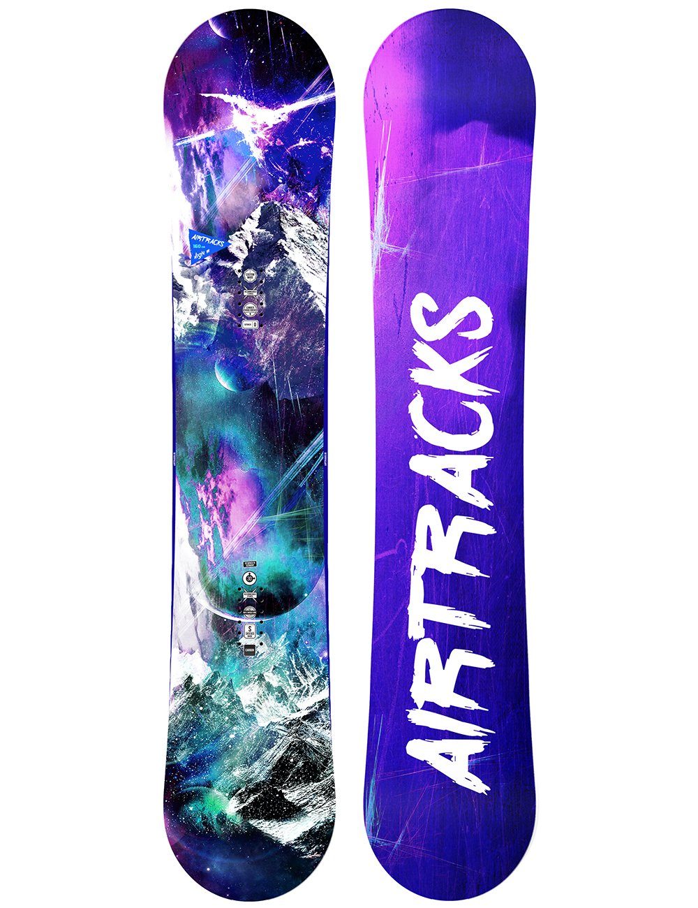 Airtracks Snowboard Snowboard High M Carbon Hybrid, Hybrid Rocker Profile, Twintip Shape / 140