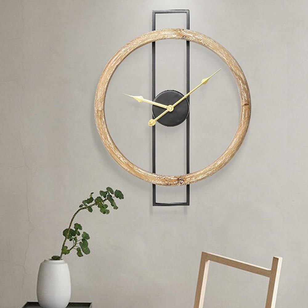(Für Uhr, Uhr) Wanduhr Wohnzimmer Dekorative Wanduhr im stille Stummschaltung, die Wanddekoration schwebende Wanduhr Einfache