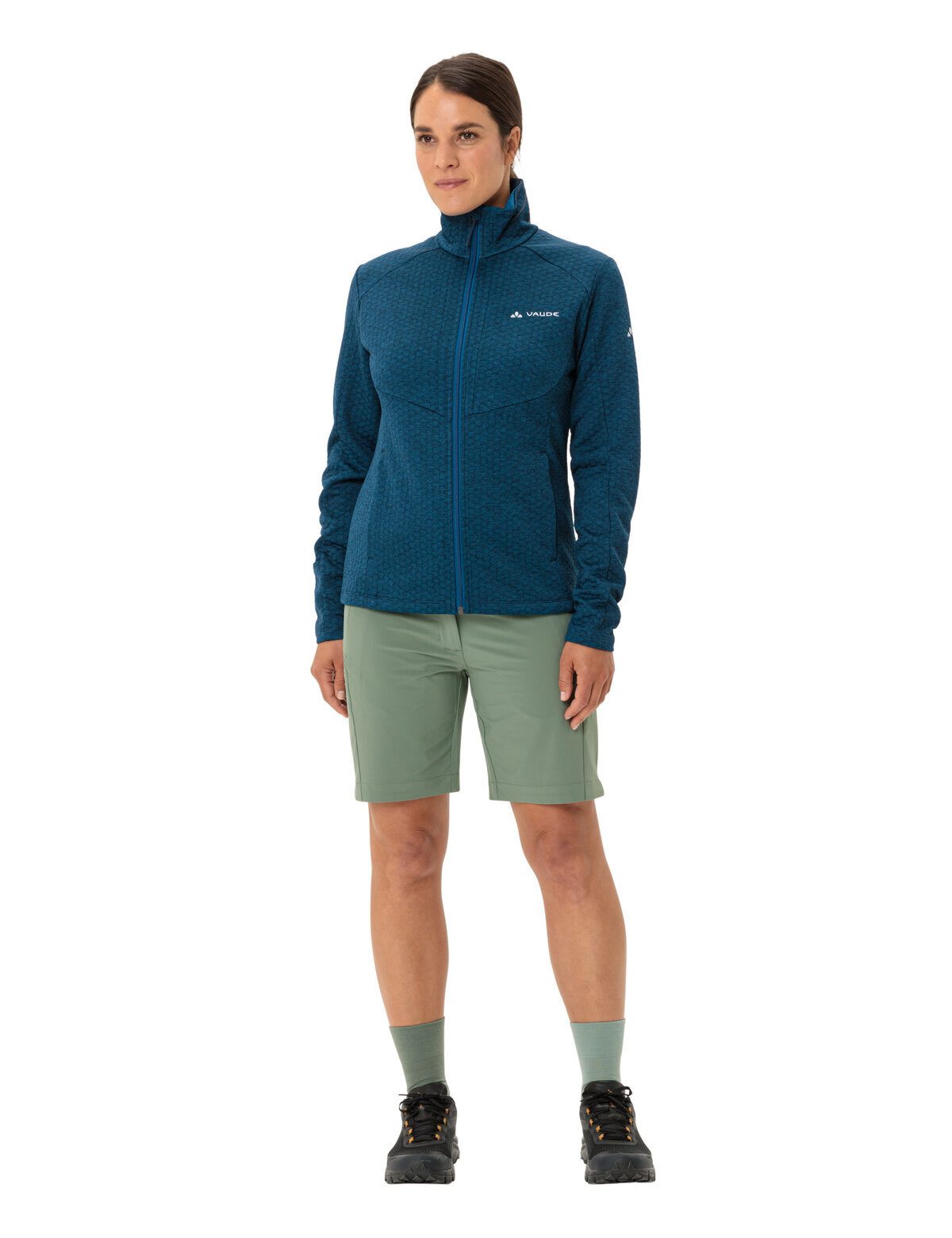 VAUDE Outdoorjacke Women's Skomer Hiking SC Jacket (1-St) atmungsaktive Wanderjacke
