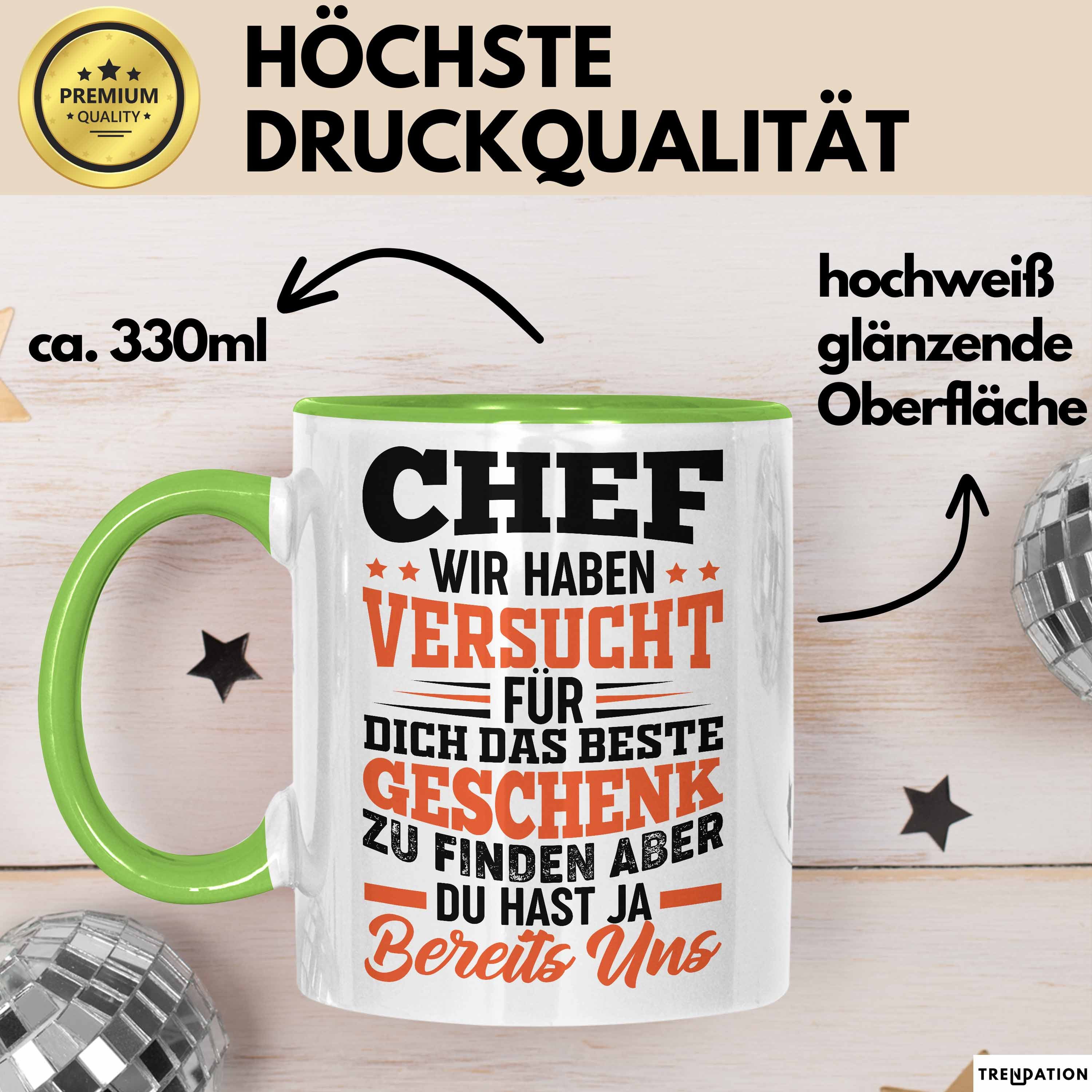 Trendation Tasse Chef Geschenk Tasse Wir Haben Versucht Das Beste Geschenk Für Dich Zu