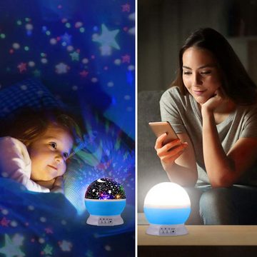 Retoo LED-Sternenhimmel LED Galaxy Projektor Kinder Sterne Nachtlicht Geschenk Lampe