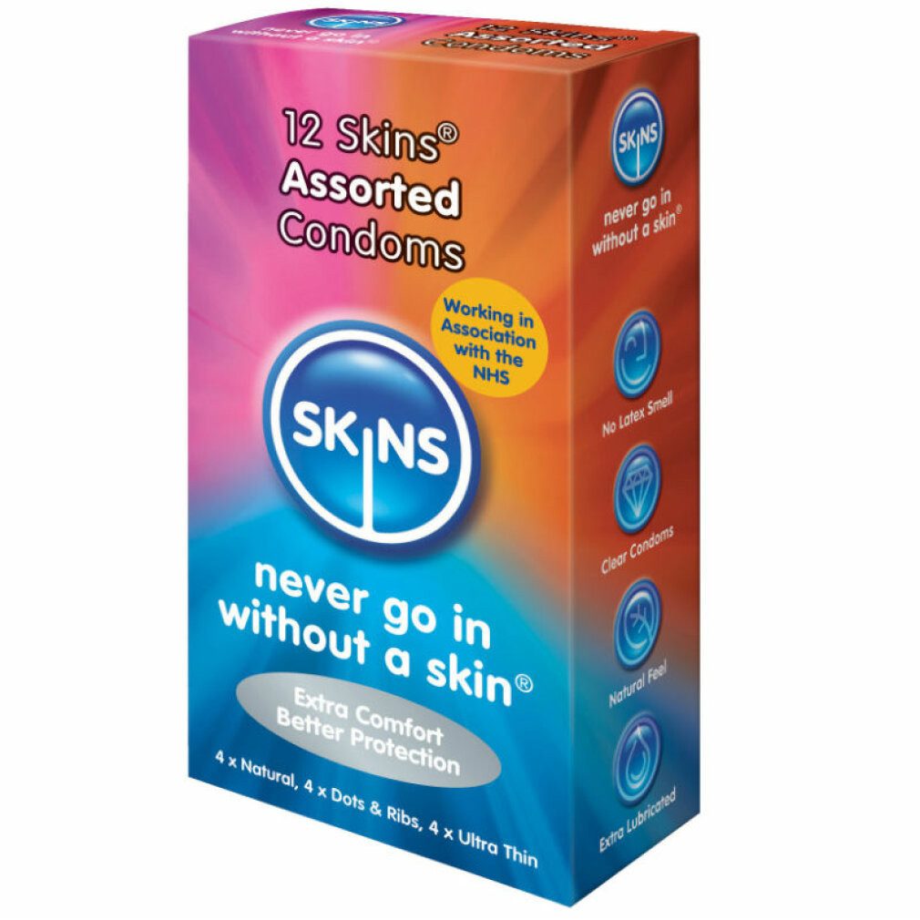 Skins Kondome CONDOMS ASSORTED 12 PACK