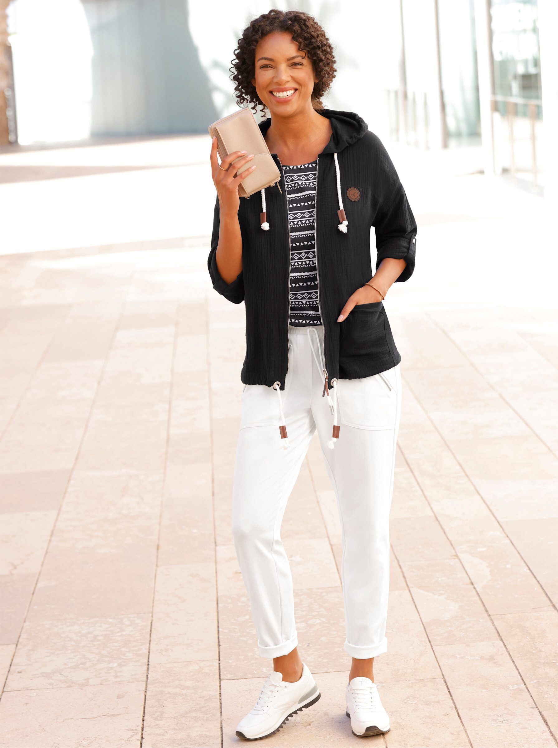 Witt Blusenblazer Blusenjacke Langarm