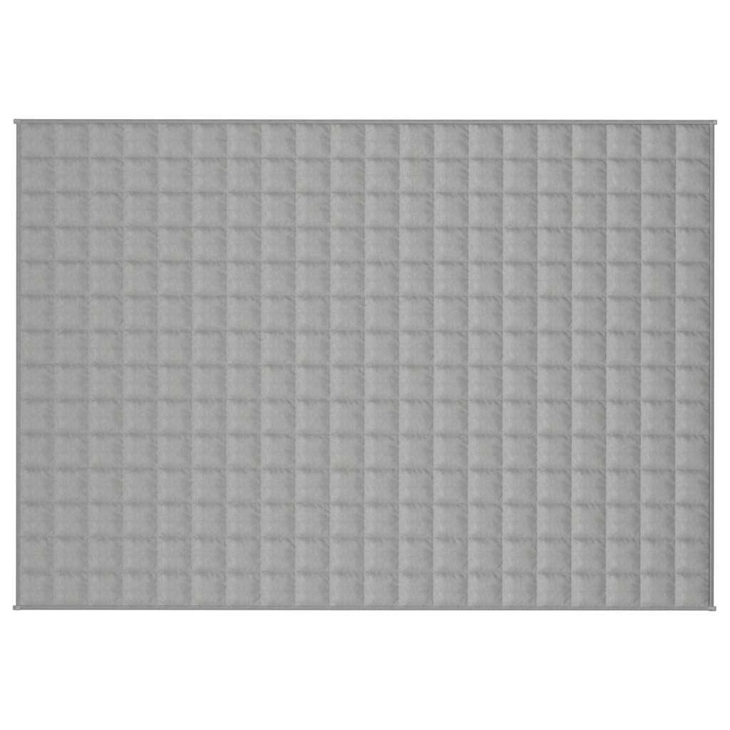 vidaXL Bettüberwurf Gewichtsdecke Grau 140x200 cm 6 kg Stoff