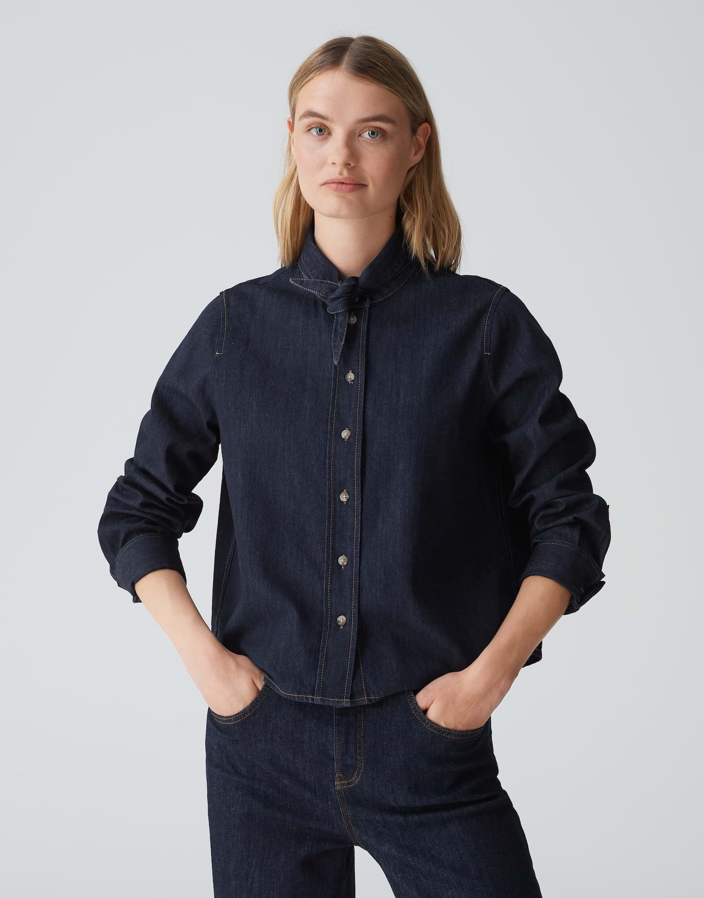 Jeansbluse Farilla