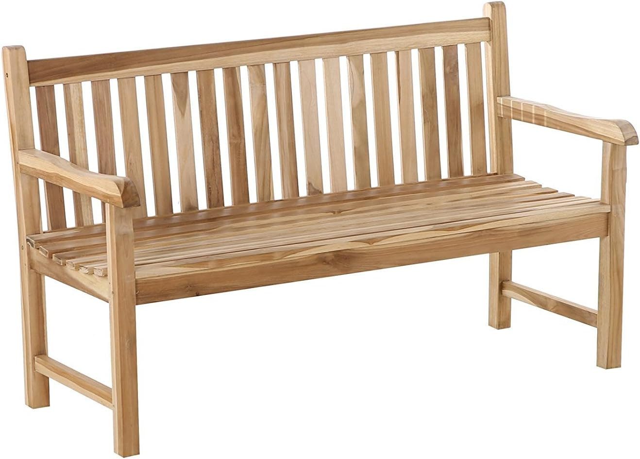 SAM® Gartenbank Jakarta, robustes Teakholz, gemütlicher 2 Sitzer, 120cm