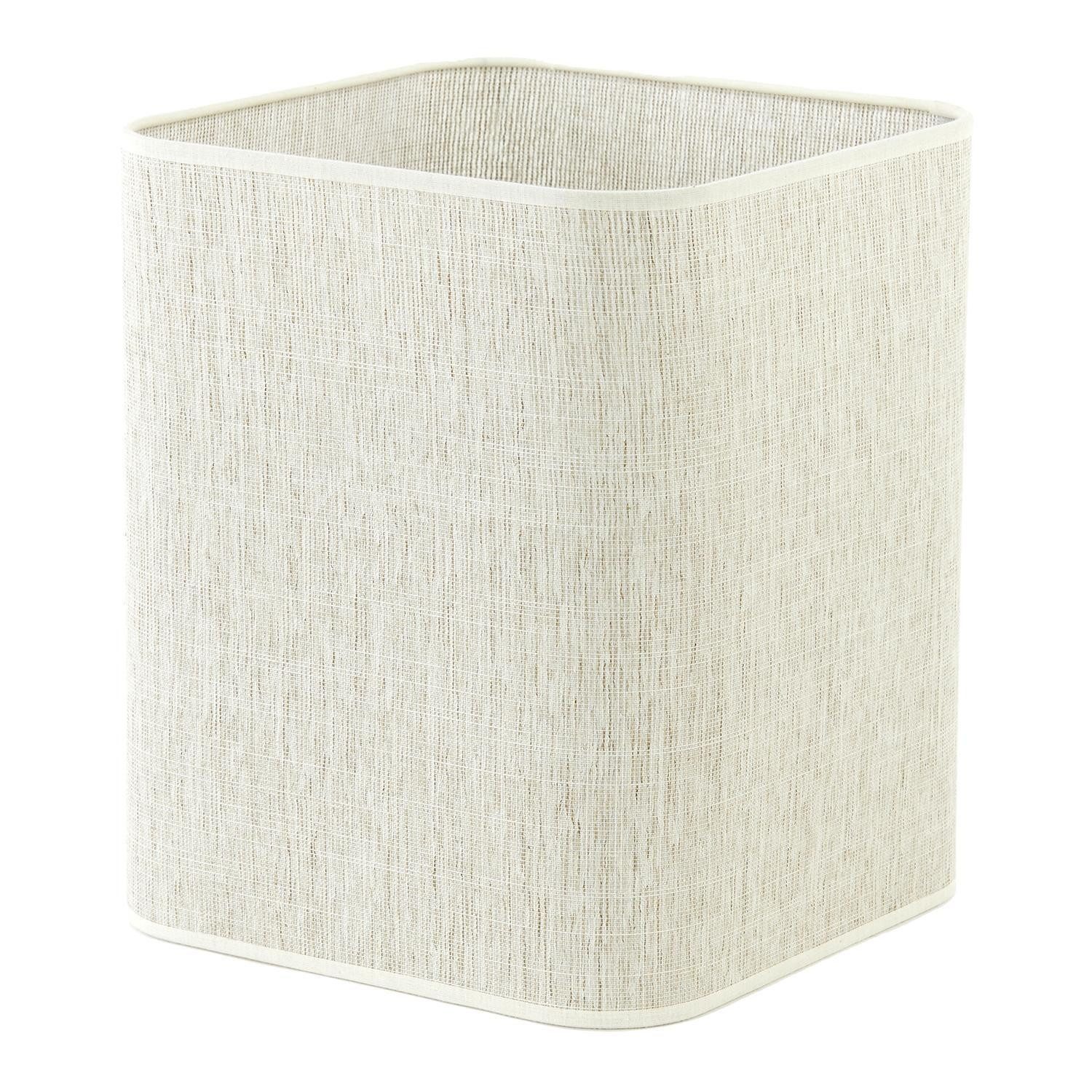 Light & Living Lampenschirm BRESKA, Perlweiß, Textil, Halterung aus Metall, B 25 x H 30 x T 25 cm