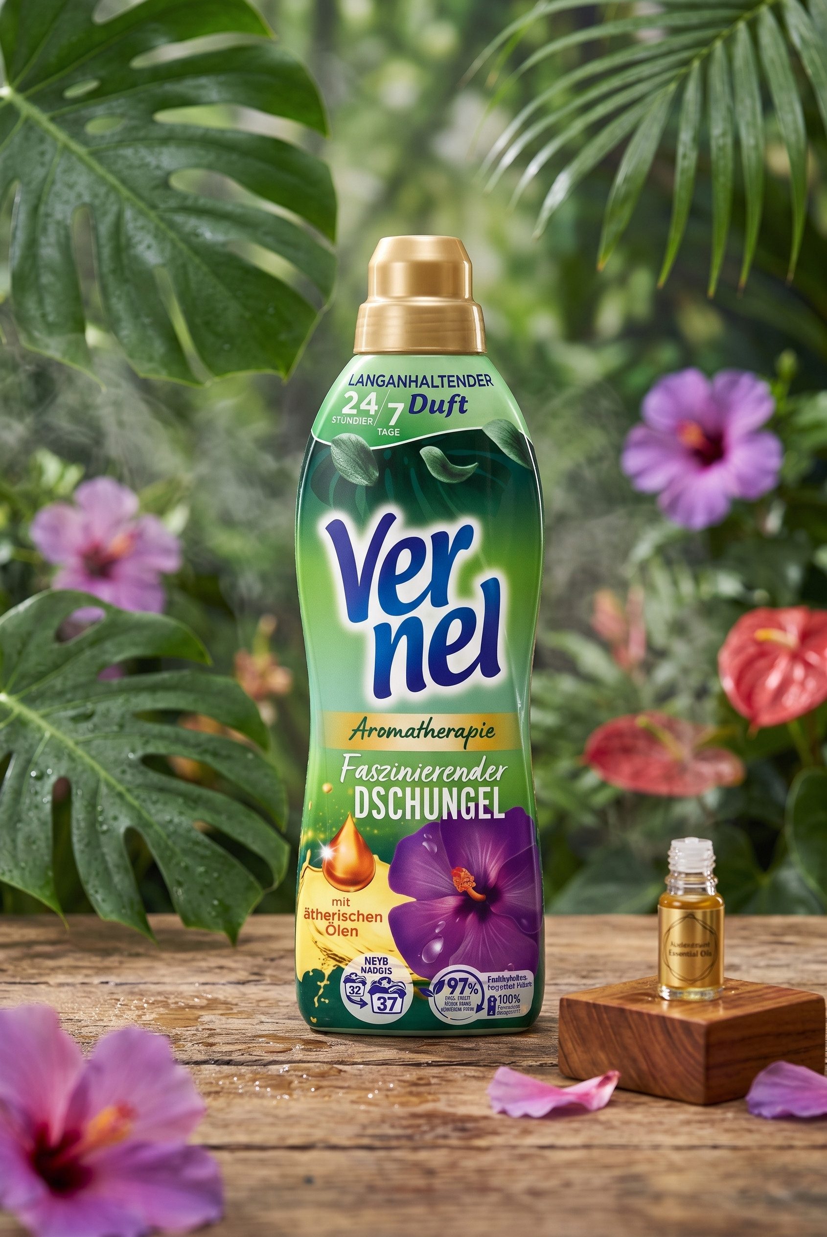Vernel Vernel Aromatherapie Faszinierender Dschungel Weichspüler Weichspüler