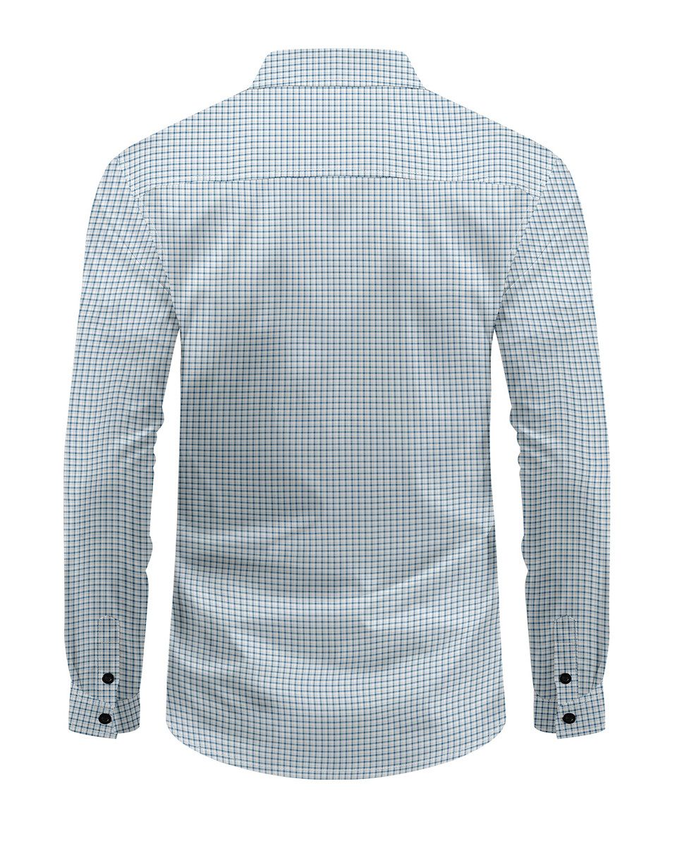 Allthemen Langarmhemd mit Karo Muster Hemd lässiges Herrenhemd Regular Fit günstig online kaufen