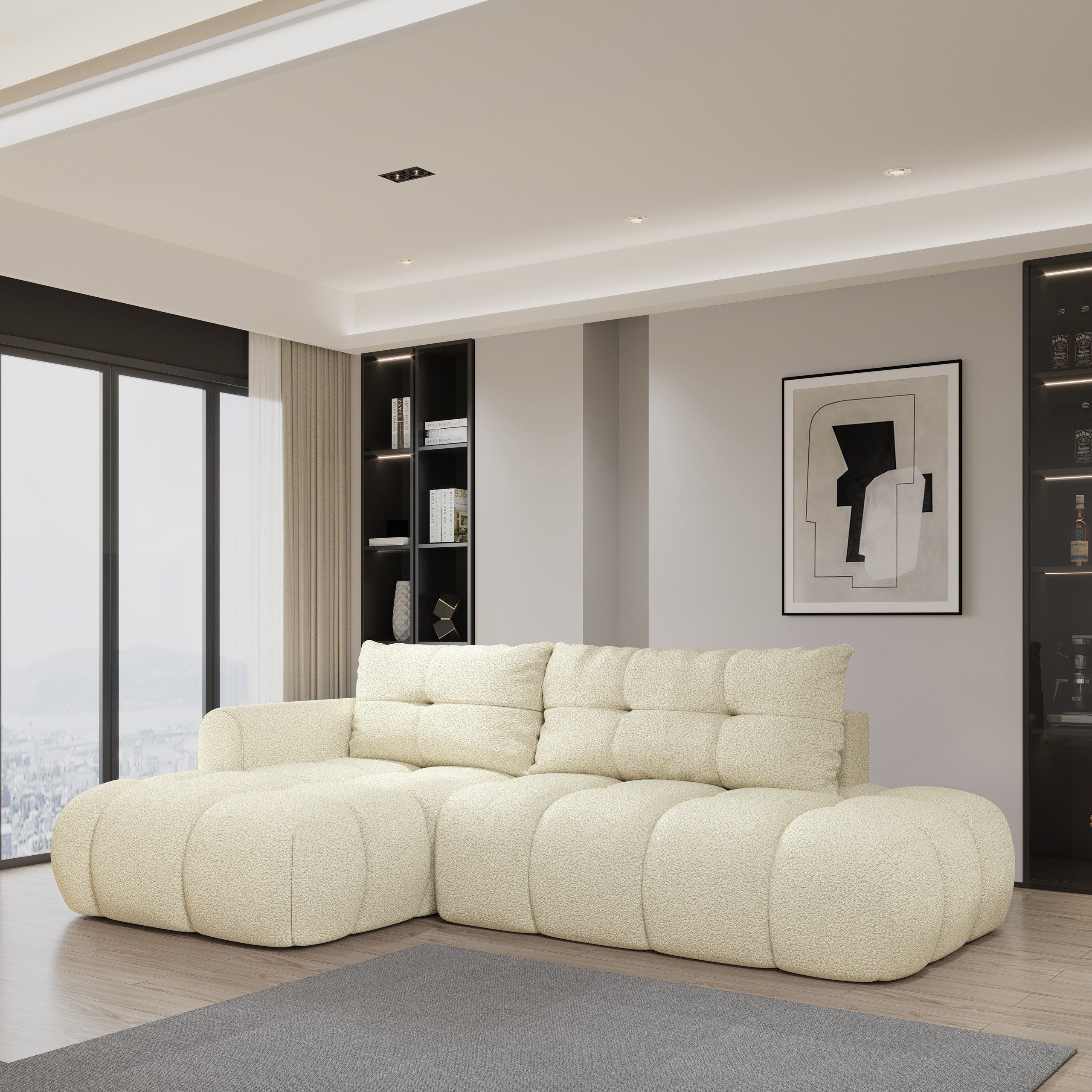 Masseno Ecksofa FLUMA mit Schlaffunktion L-Form, günstig online kaufen