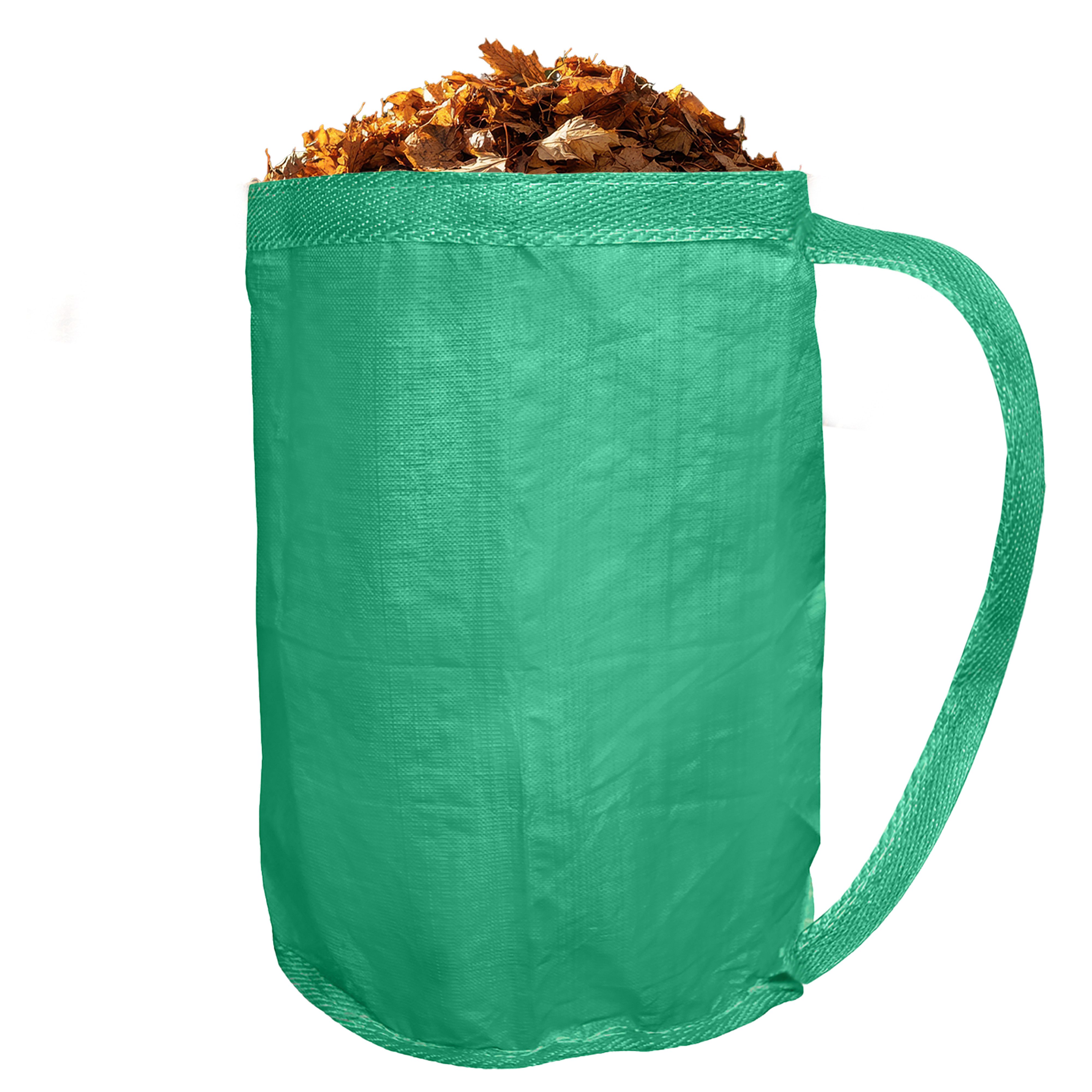 Gartensack Gartentasche Laubsack Tragegurt grün 60x100 cm 280L