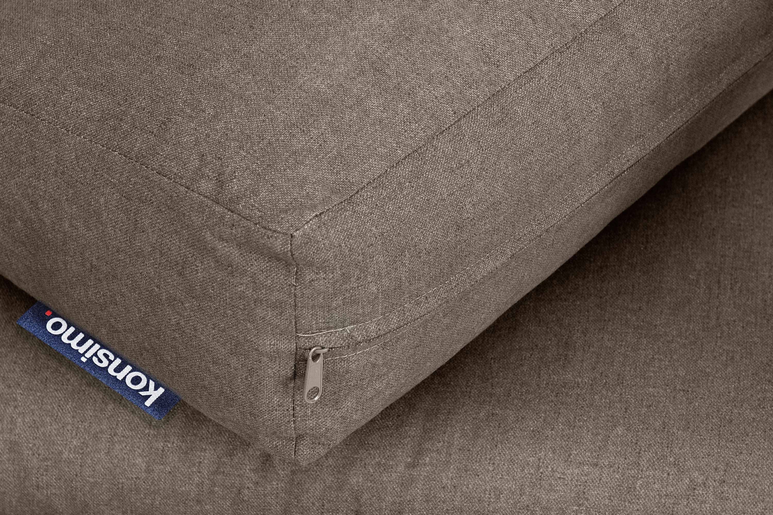 KONSIMO® Loungesofa TRIBO Gartensofa 2-Sitzer, hergestellt in der EU, 1x Gartensofa, Maße: 130x65x60 cm, wasser- und schmutzabweisende,pflegeleicht,Handarbeit