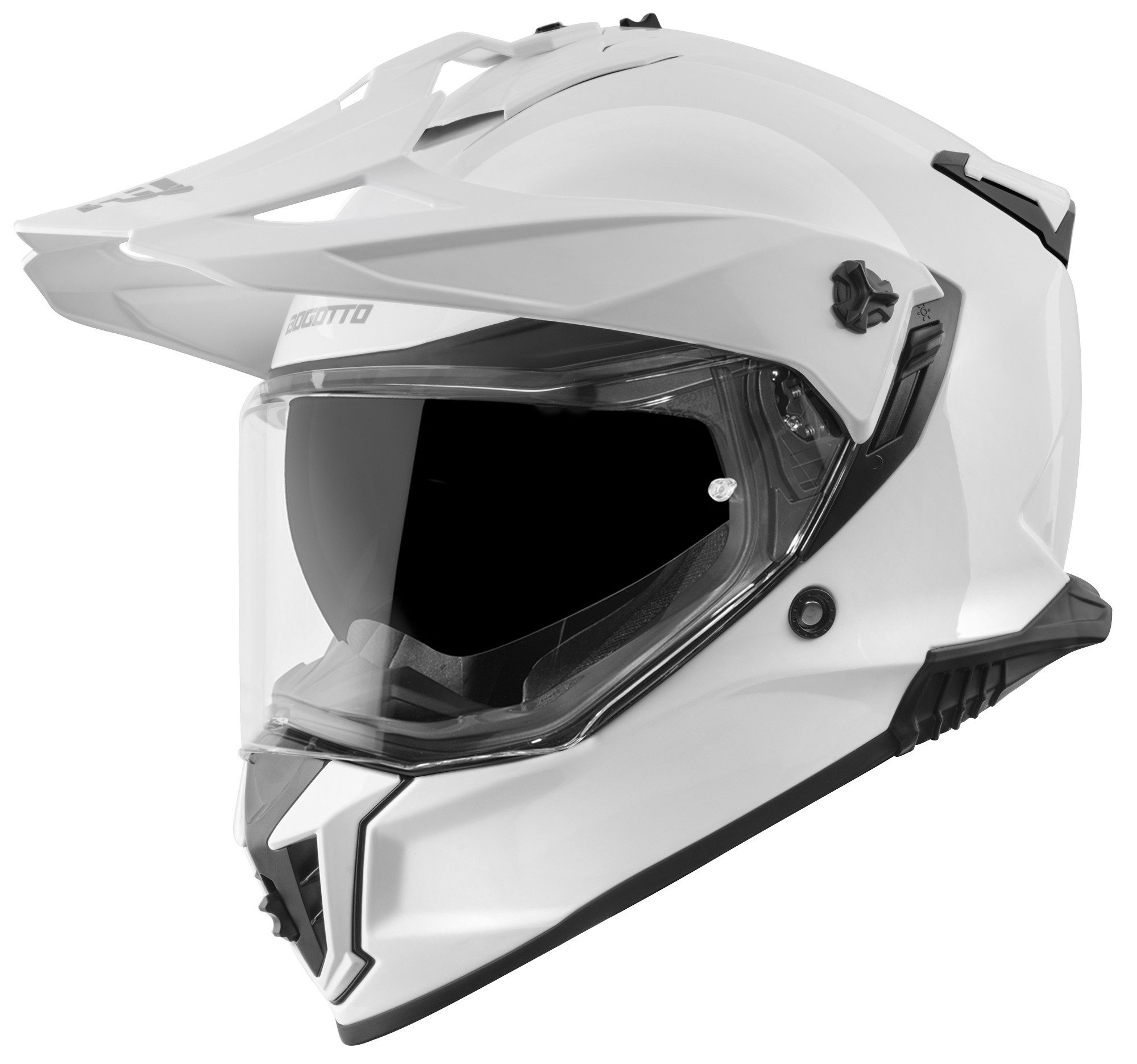 Bogotto Motocrosshelm FG-601 Enduro Helm, vorbereitet für Kommunikationssystem,Notfallsystem-Polsterung (EQ