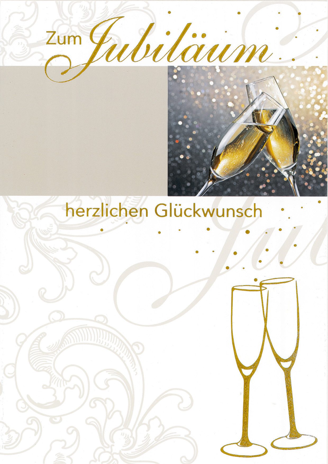 Grußkarten Jubiläum - A4 - Glückwunschkarte im Format 21 x 29,7 cm mit