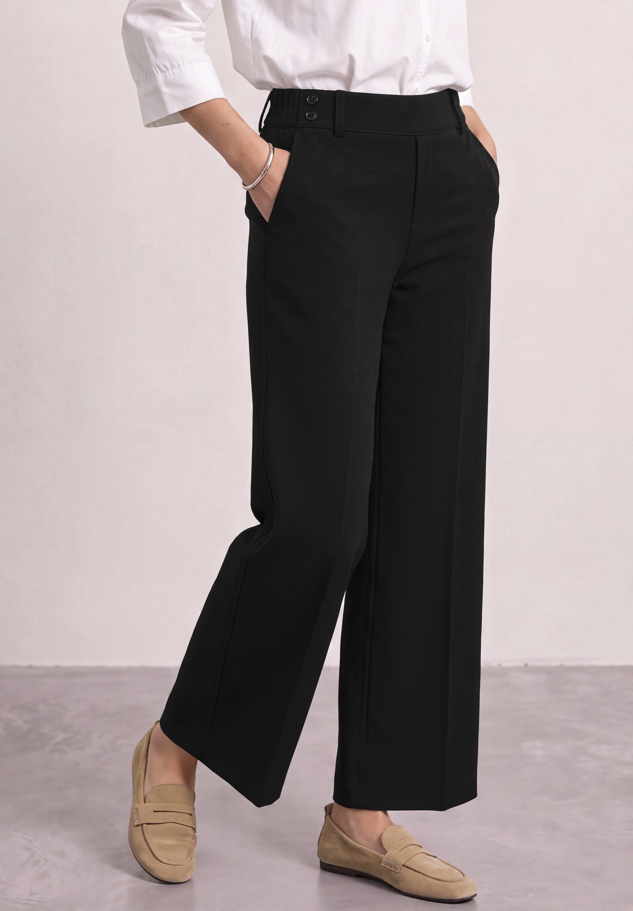 STREET ONE Stoffhose mit Wide Legs