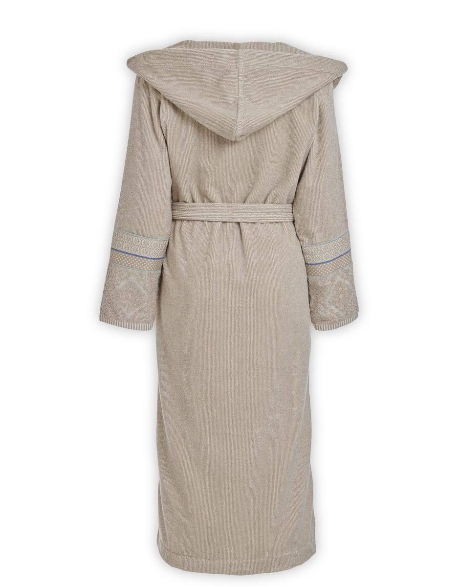 PiP Studio Bademantel Soft Zellige Bathrobe Khaki Xxl Khaki 100% Cotton, terry, 450 GSM, Bademantel Damen und Herren Morgenmantel Frottee
