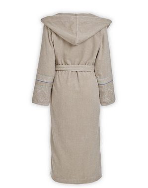 PiP Studio Bademantel Soft Zellige Bathrobe Khaki Xs Khaki 100% Cotton, terry, 450 GSM, Bademantel Damen und Herren Morgenmantel Frottee