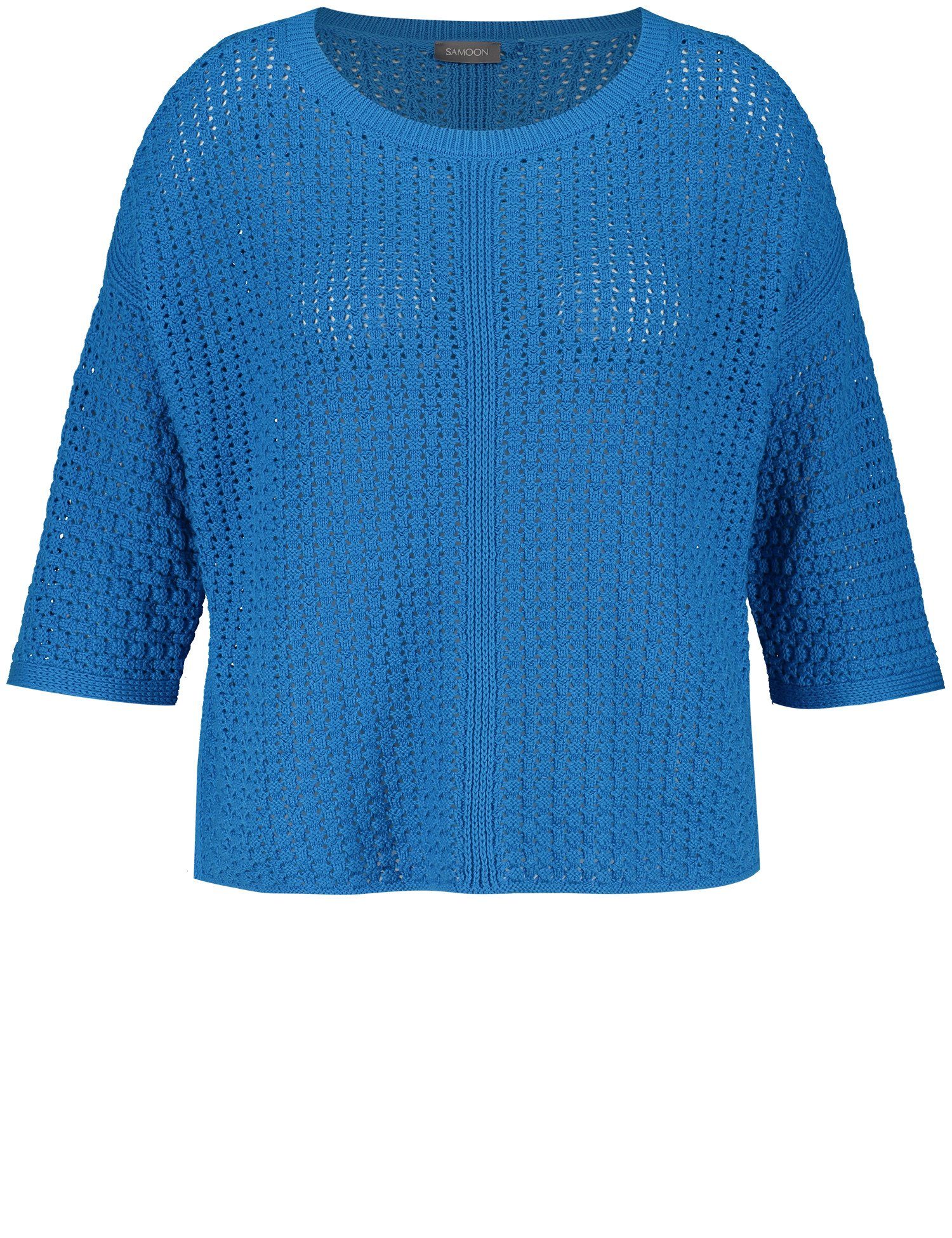 Samoon Sweatshirt 3/4 Arm Пуловеры aus Lochstrick
