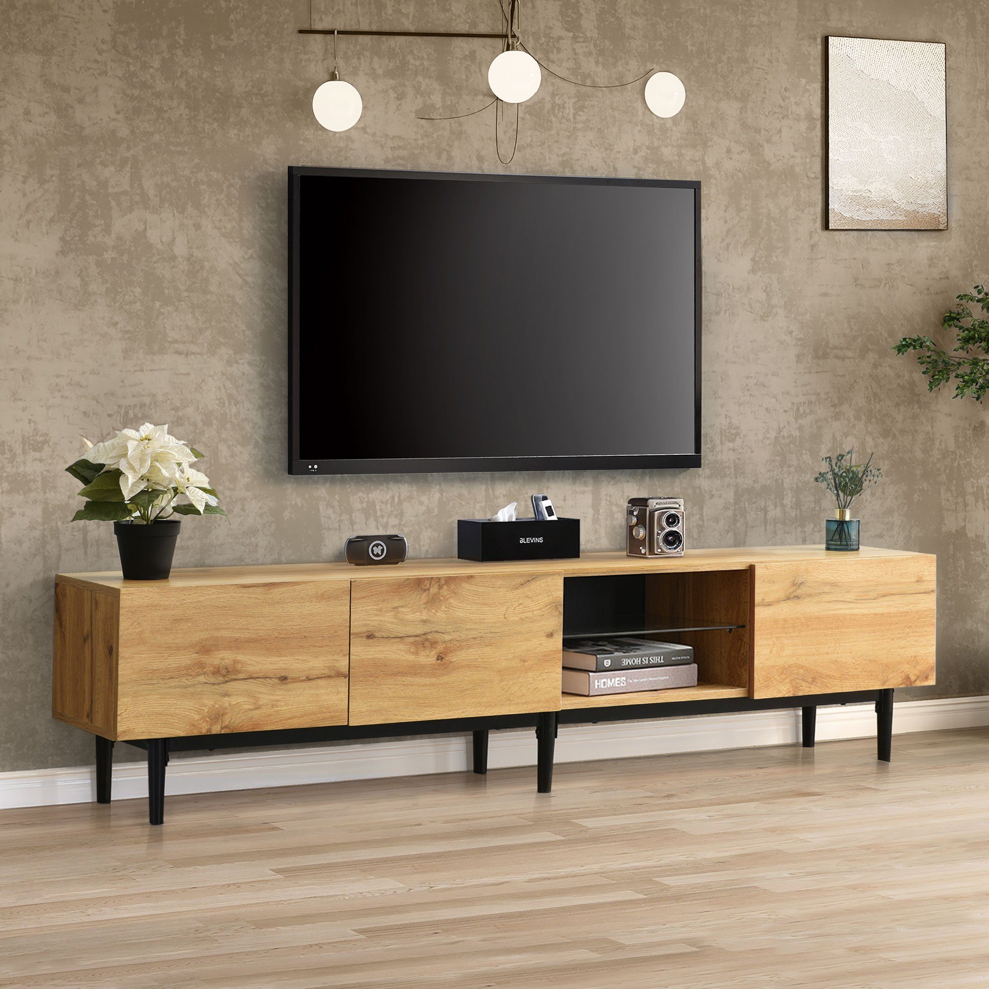 Fernsehtisch TV-Schrank KLAM 31 (für HOME Schlafzimmer), Fernseher 175 TV-Board Wohnzimmer für Lowboard Fernsehschrank Kommode x x klassischer moderner 41