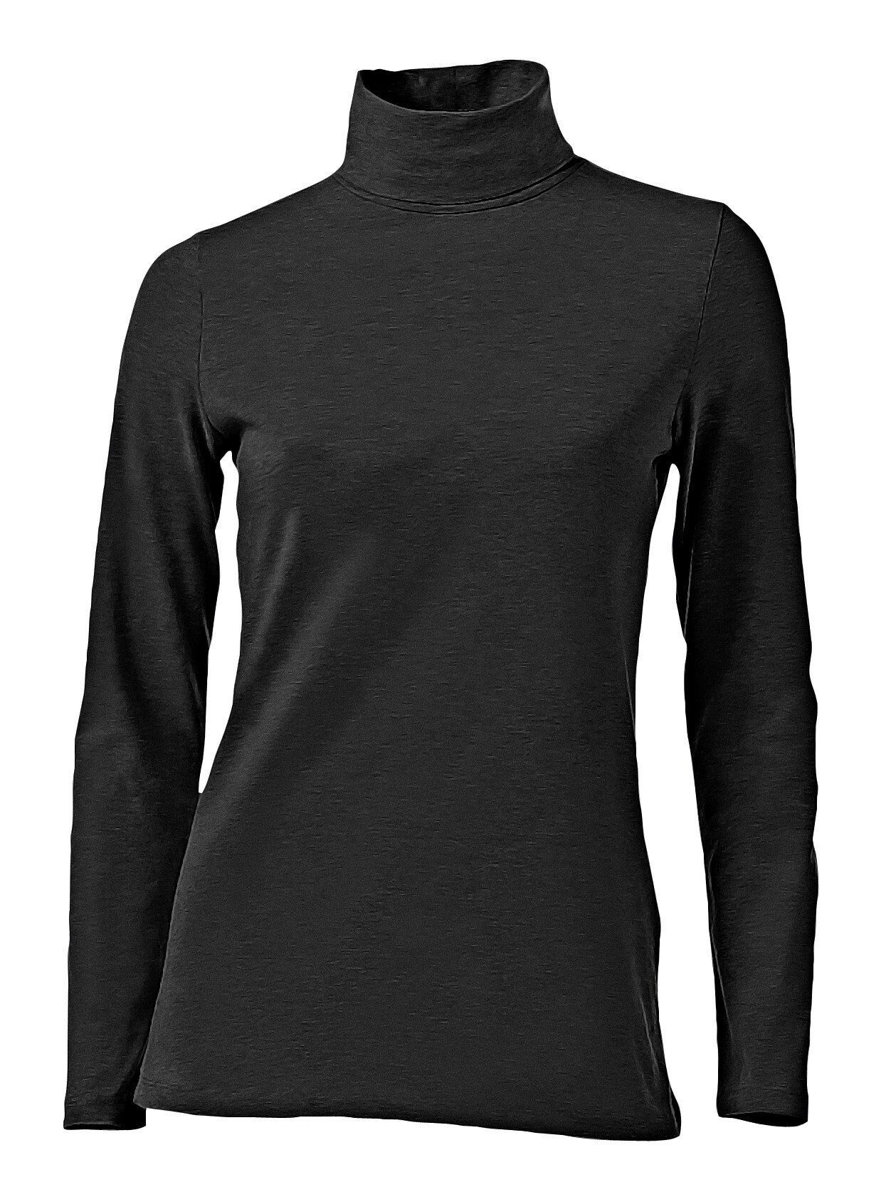 heine T-Shirt Rollkragen-Shirt Langarm