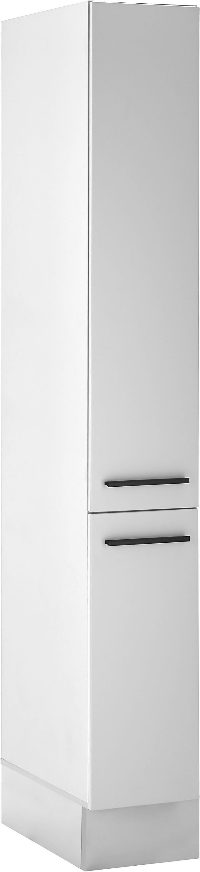 BASIC by Balculina Vorratsschrank Denver, Küchenschrank BxHxT 30 x 211 x 57 (1-St) Breite 30cm, in grau matt/lancelot eiche