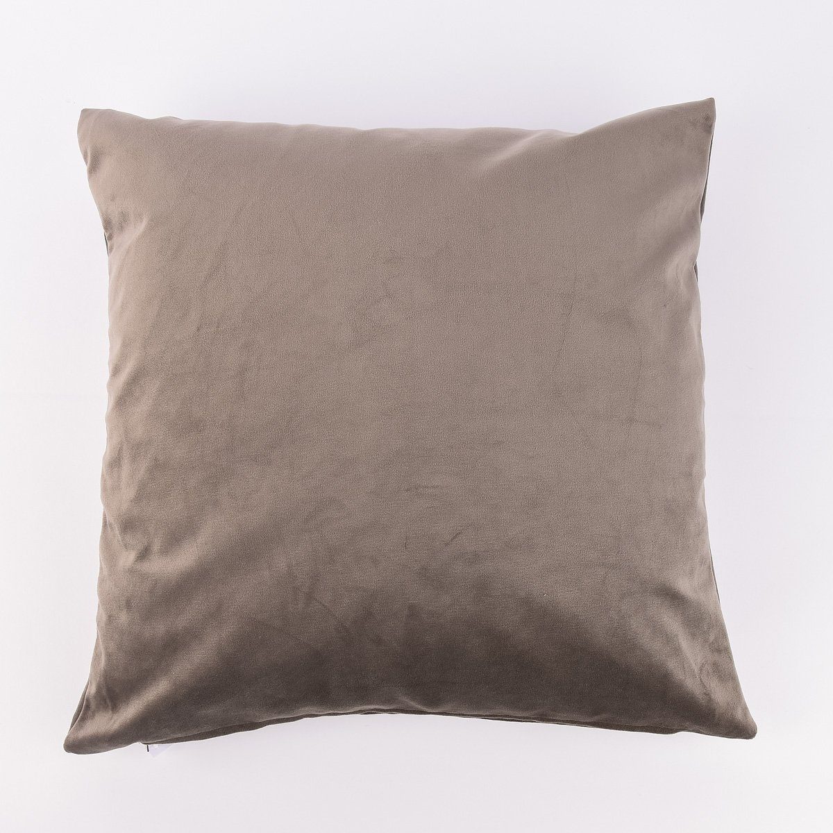 Dekokissen Kissenhülle Duval Samtkissen taupe 50x50cm