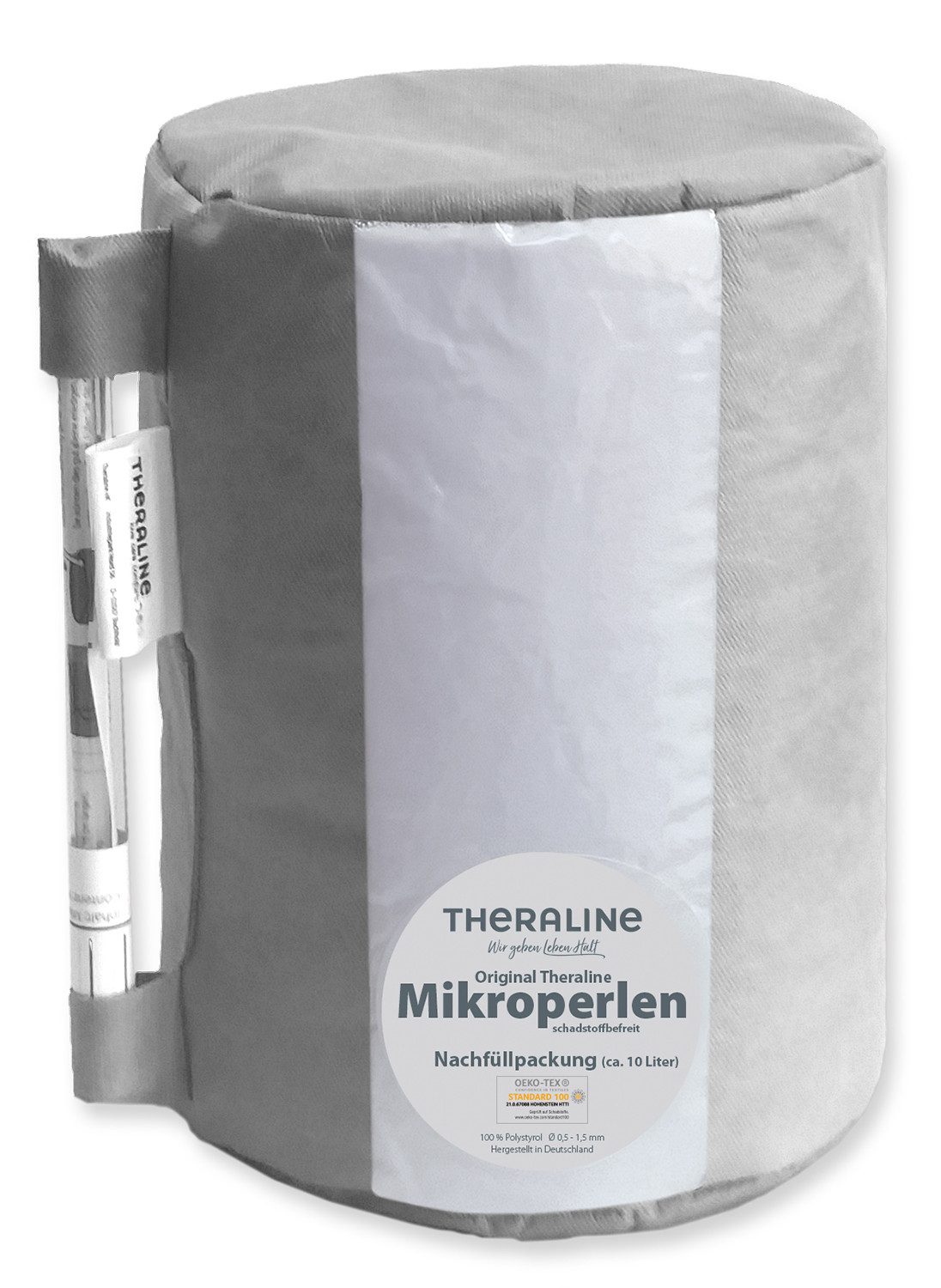 Theraline Stillkissen Nachfüllpackung mit Röhrchen 9,5 Liter EPS-Perlen