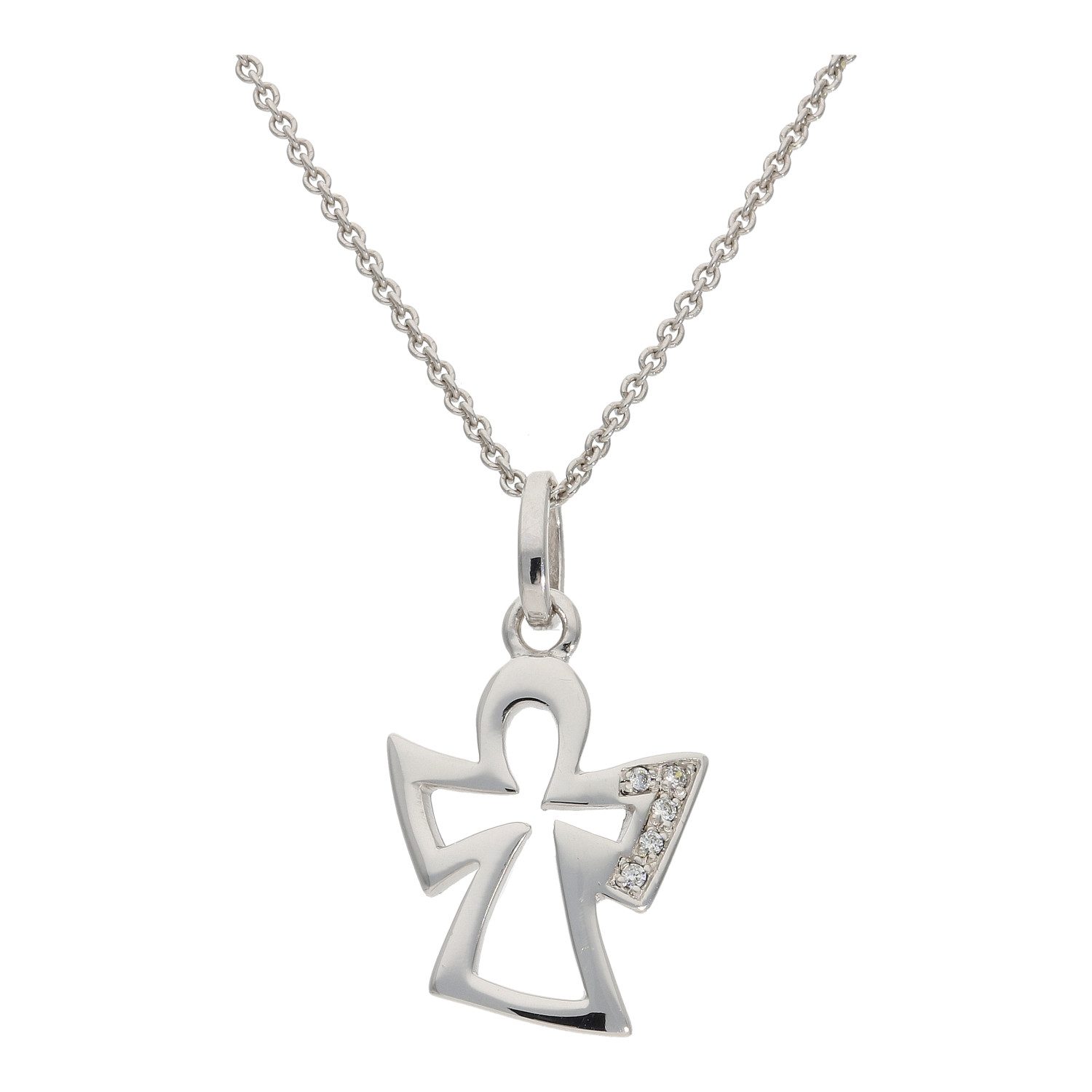 JuwelmaLux Engelanhänger JuwelmaLux Schutzengel Anhänger Silber 925 mit Zirkonia JL22-02-0145 (1-tlg)