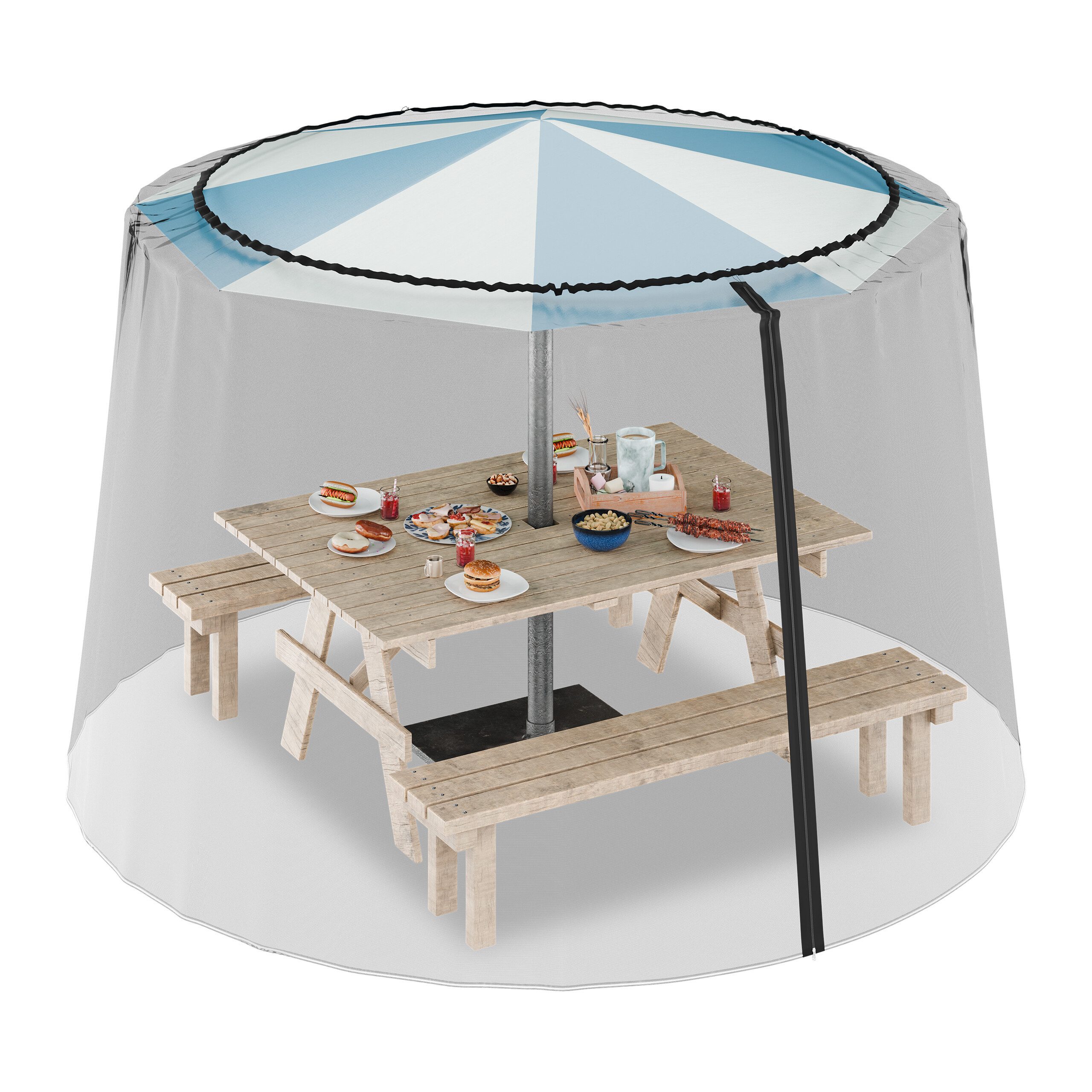 relaxdays Moskitonetz für den Sonnenschirm günstig online kaufen