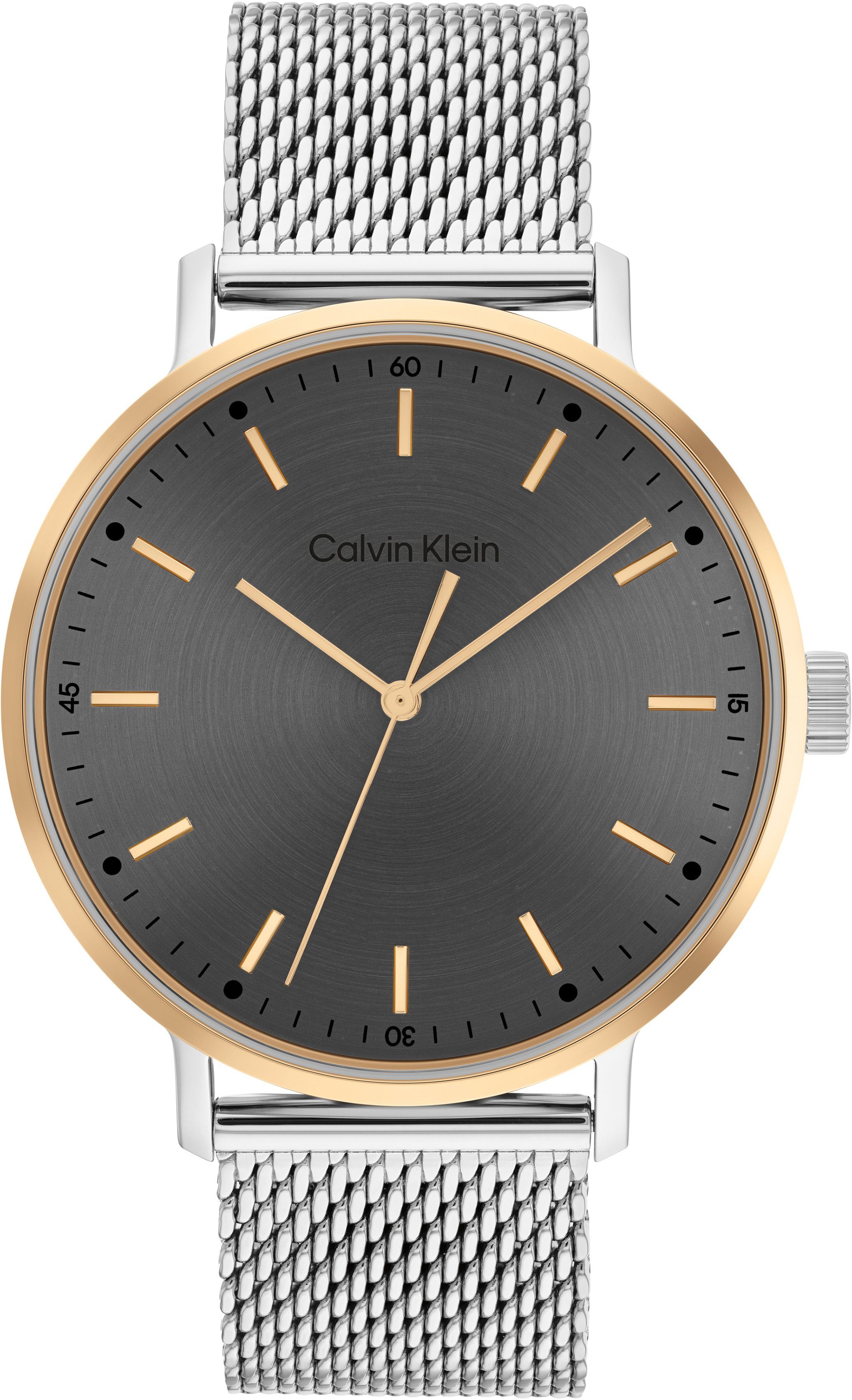 Calvin Klein Quarzuhr Modern, 25200047, Armbanduhr, Herrenuhr, Mineralglas, IP-Beschichtung