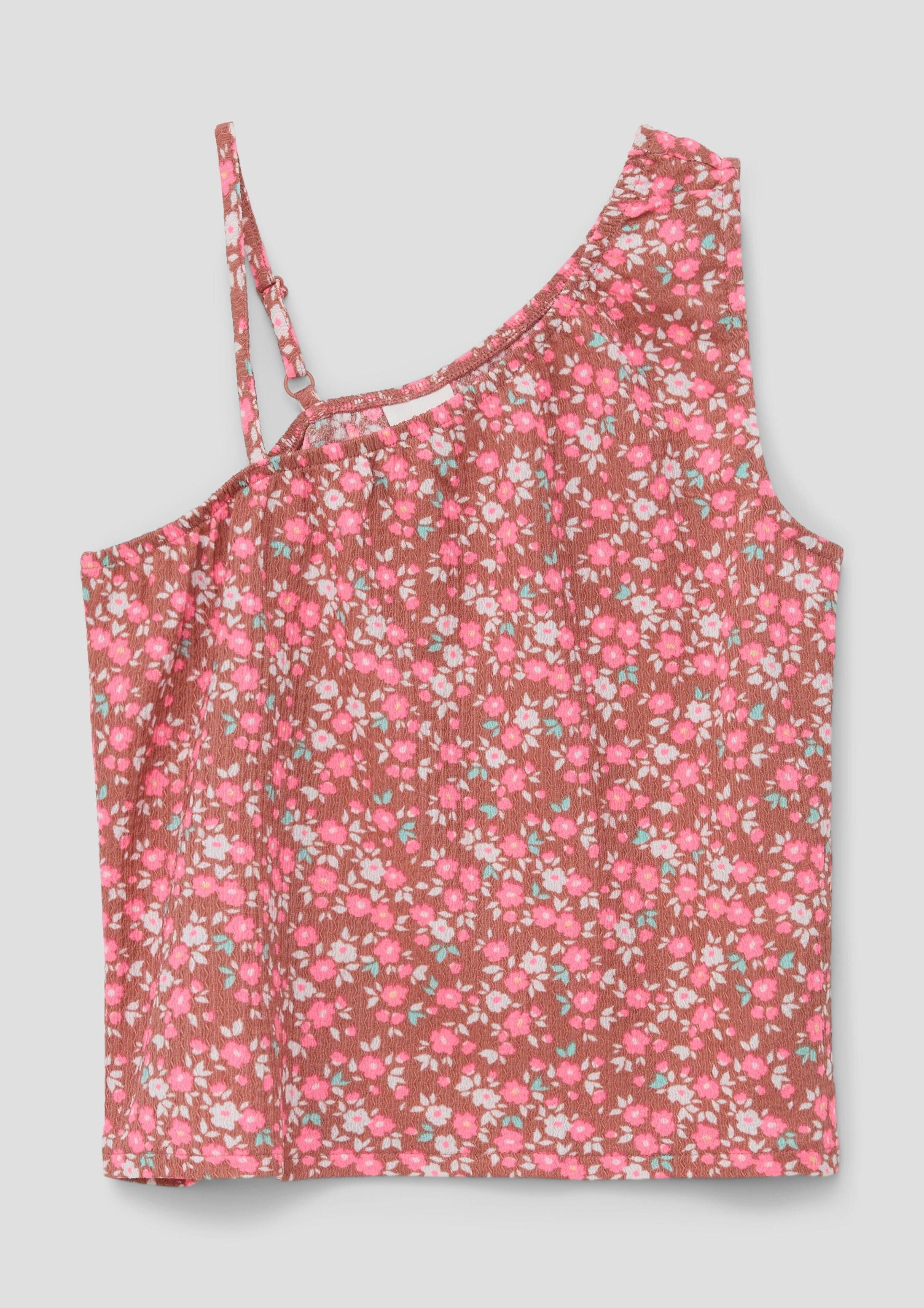 s.Oliver Muskelshirt T-Shirt Top mit asymmetrischem Ausschnitt