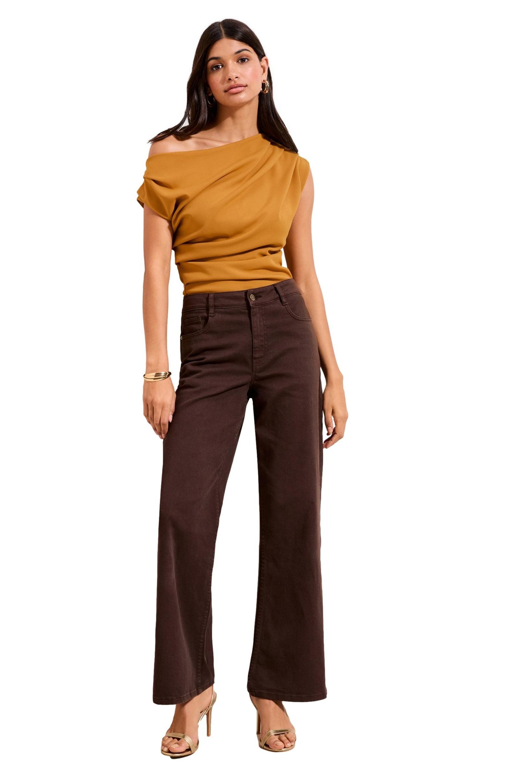 Friends Like These One-Shoulder-Top Friends Like These Oberteil mit Drapierung (1-tlg)