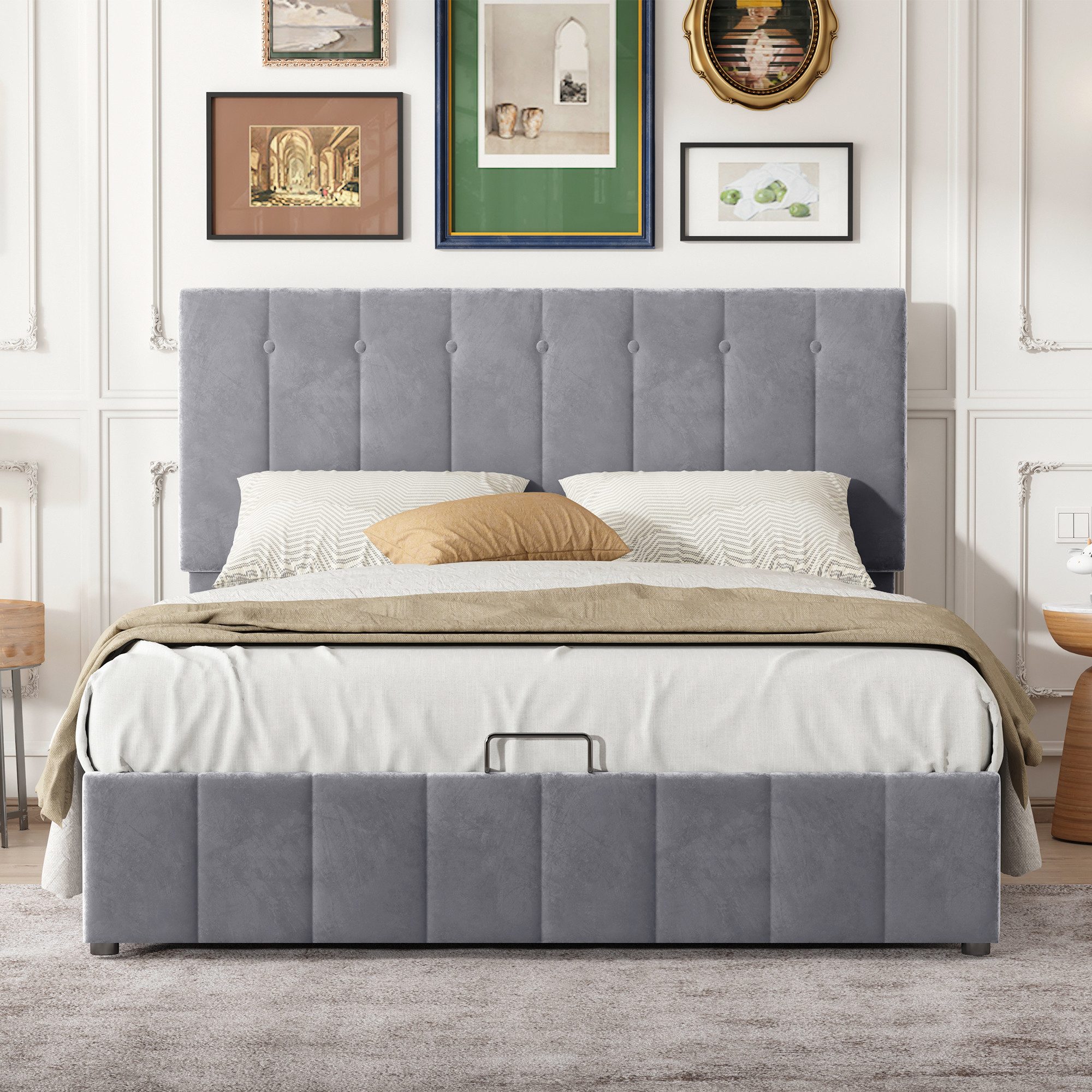 STILVORA Polsterbett 140×200 Bettgestell mit Bettkasten,verstellbares günstig online kaufen
