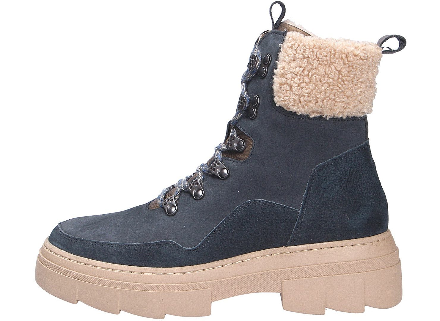 Waldläufer Waldläufer Damen Stiefelette H-SAIGA blau Größe Schnürstiefel