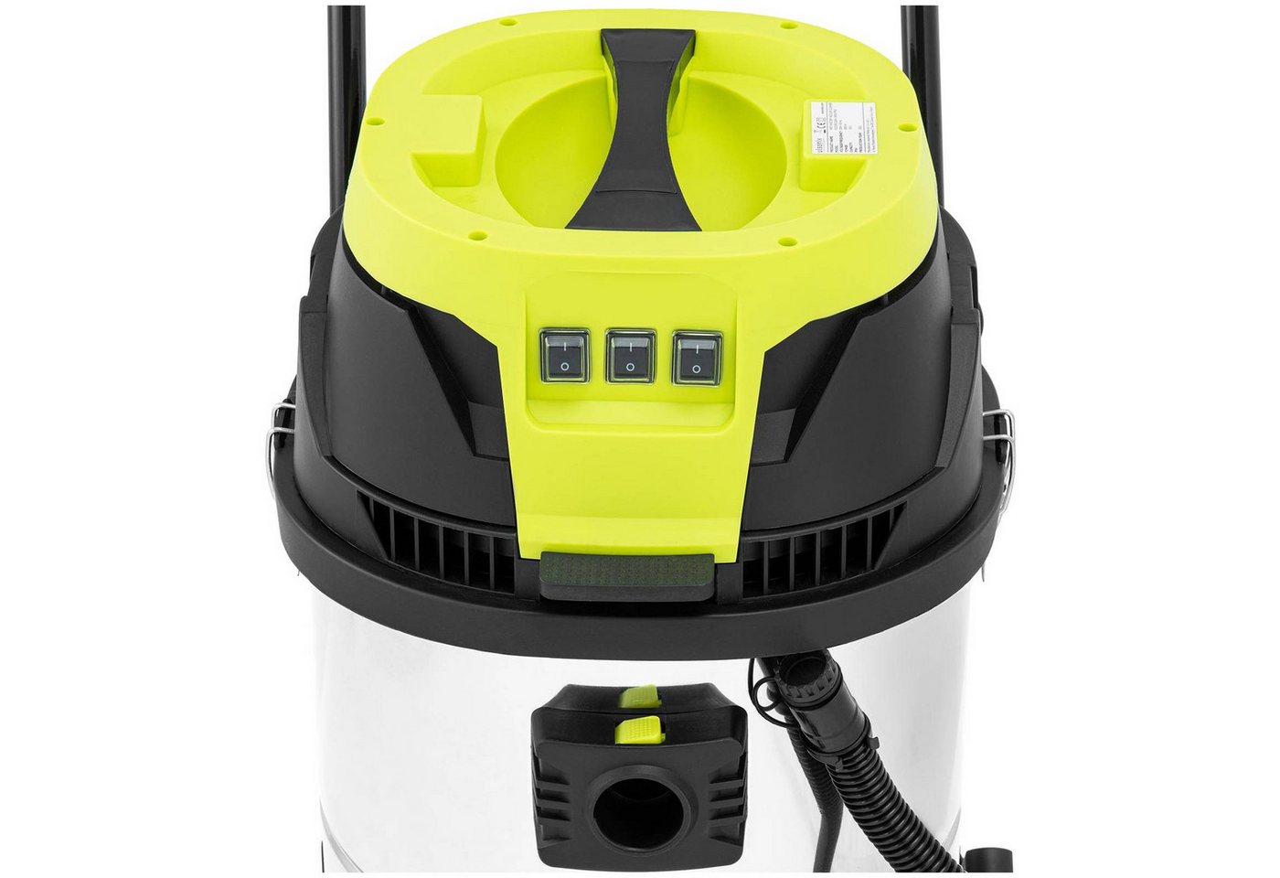 Ulsonix Industriesauger 100 L Nass-Trocken-Sauger Industrie Büro- Geschäftsräumen IPX4 3000 W, 3000 W