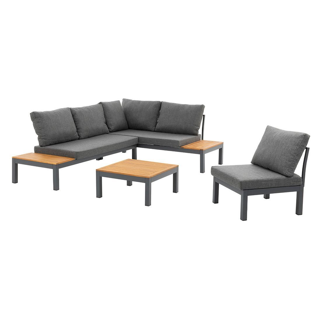 OUTLIV. Gartenlounge-Set OUTLIV. Venedig Ecklounge inkl. Loungetisch Aluminium/Olefin, Pflegeleicht, witterungsbeständig
