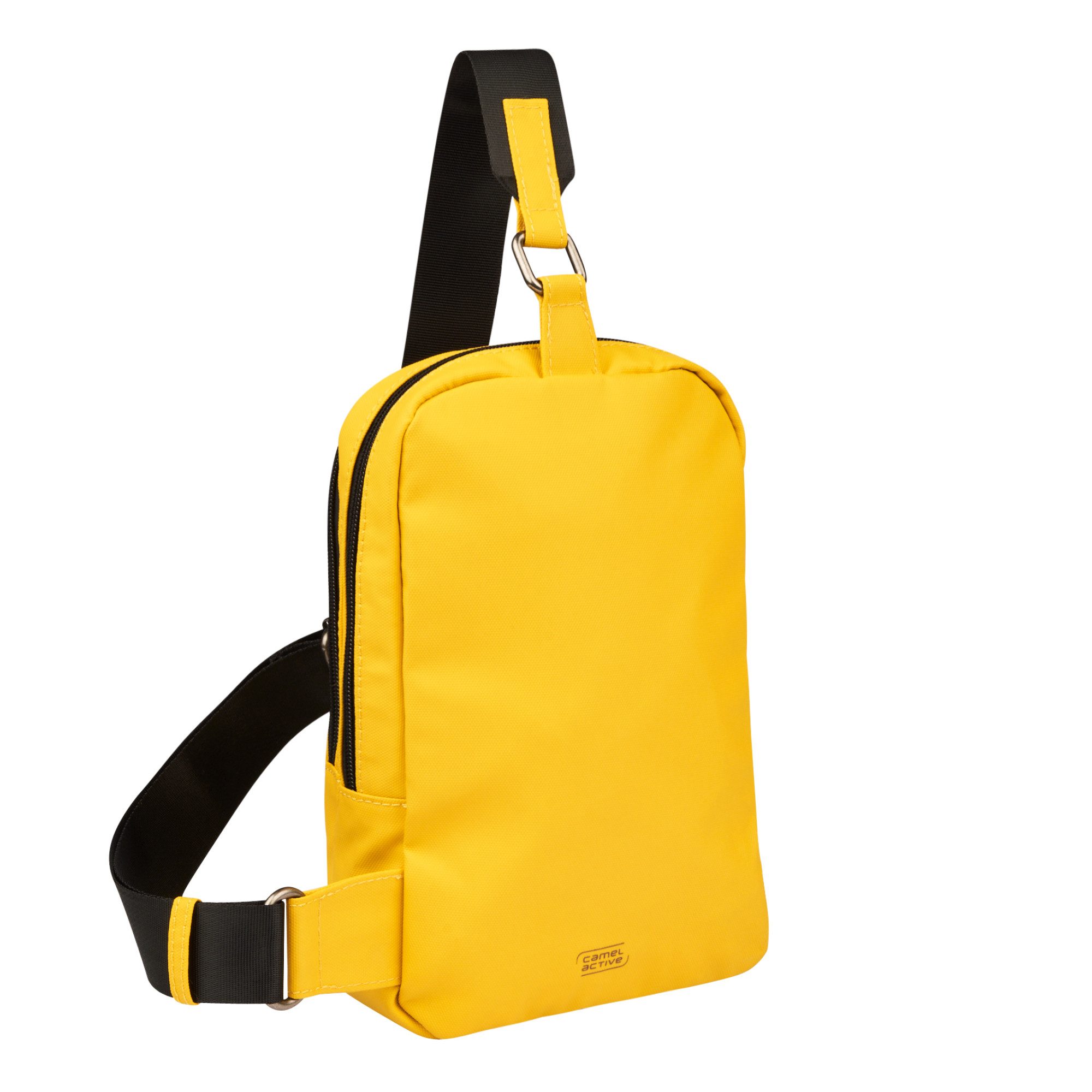 camel active Cityrucksack Explore, wasserabweisendes recyceltes Nylon und reflektierende Reißverschlüsse