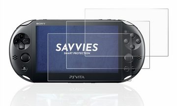 Savvies Schutzfolie für Sony Playstation Vita, Displayschutzfolie, 6 Stück, Folie klar