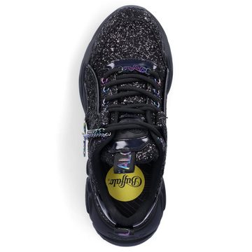 Buffalo Buffalo Damen Chunky Sneaker Binary Glitter schwarz Sneaker