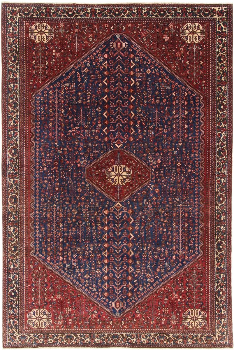Orientteppich Abadeh 204x305 Handgeknüpfter Orientteppich / Perserteppich, Nain Trading, rechteckig, Höhe: 8 mm | Kurzflor-Teppiche