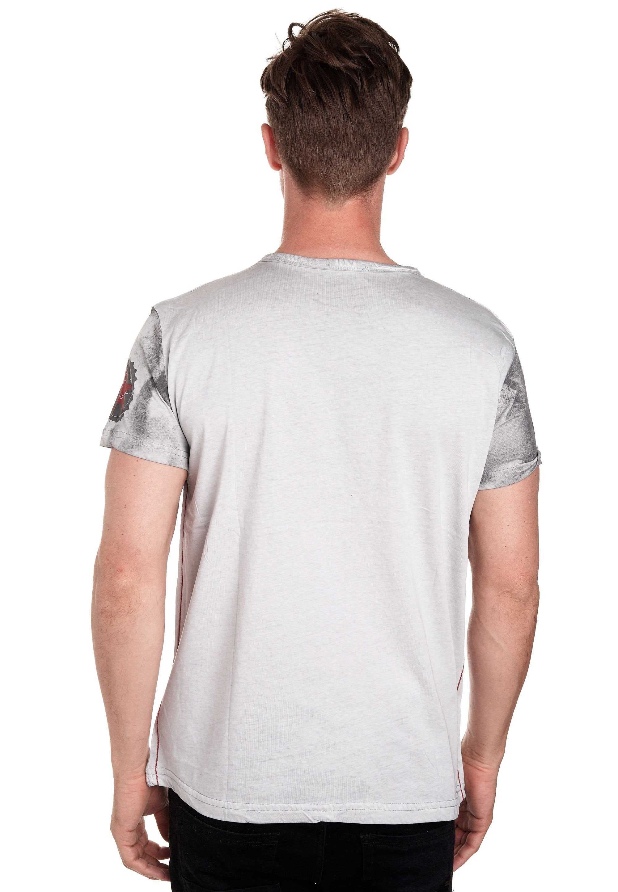 Rusty Neal T-Shirt in tollem Batik-Design