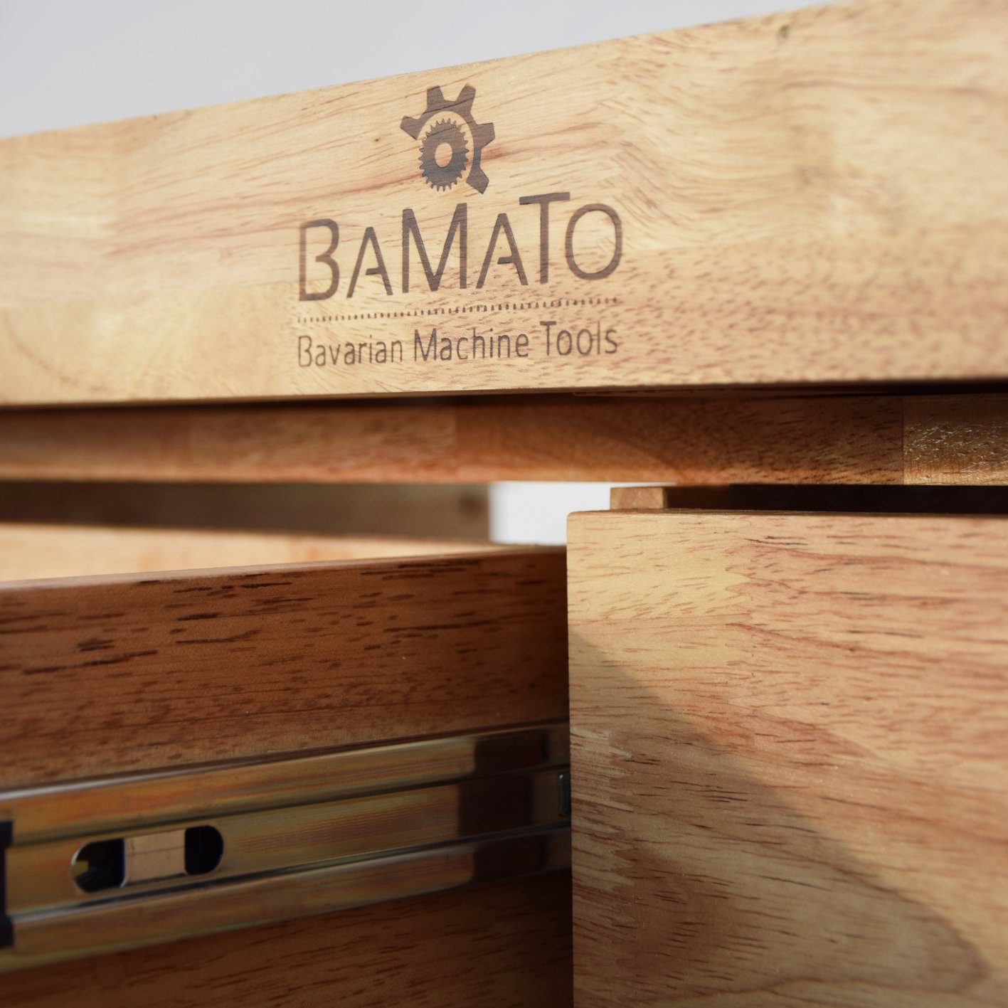 BAMATO Hobelbank WORK-1640, (1-tlg), 1x Spannzange, 8x Bankhaken, Massivholz Hobelbank, Holzwerkbank