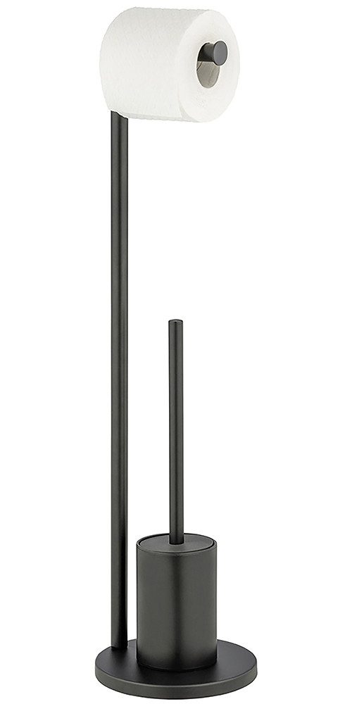 WENKO WC-Garnitur Modell Ferla, Standgarnitur aus Stahl mit Toilettenpapier günstig online kaufen