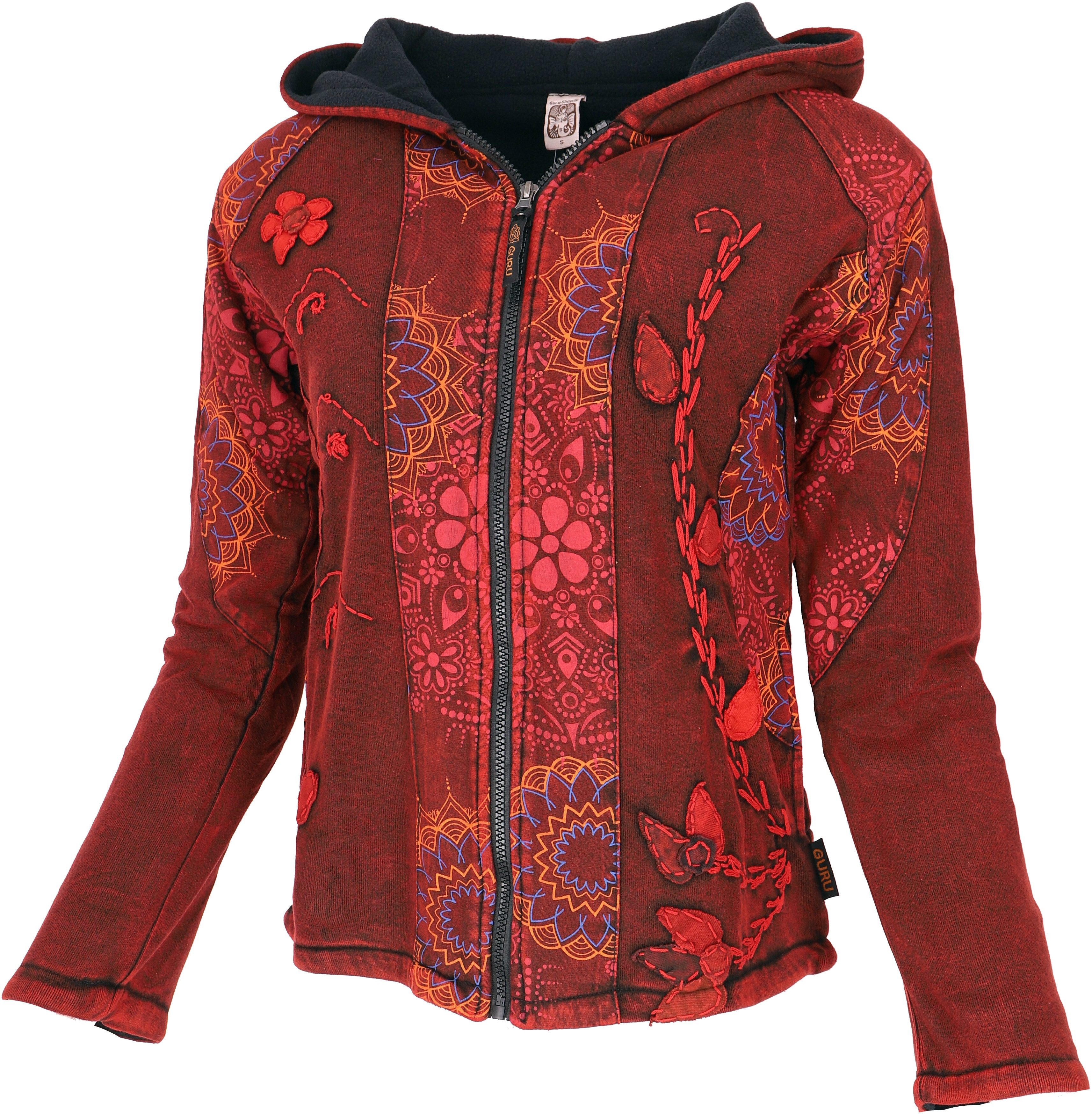 Guru-Shop Langjacke Goa Patchwork Jacke, bestickte Boho.. alternative Bekle günstig online kaufen