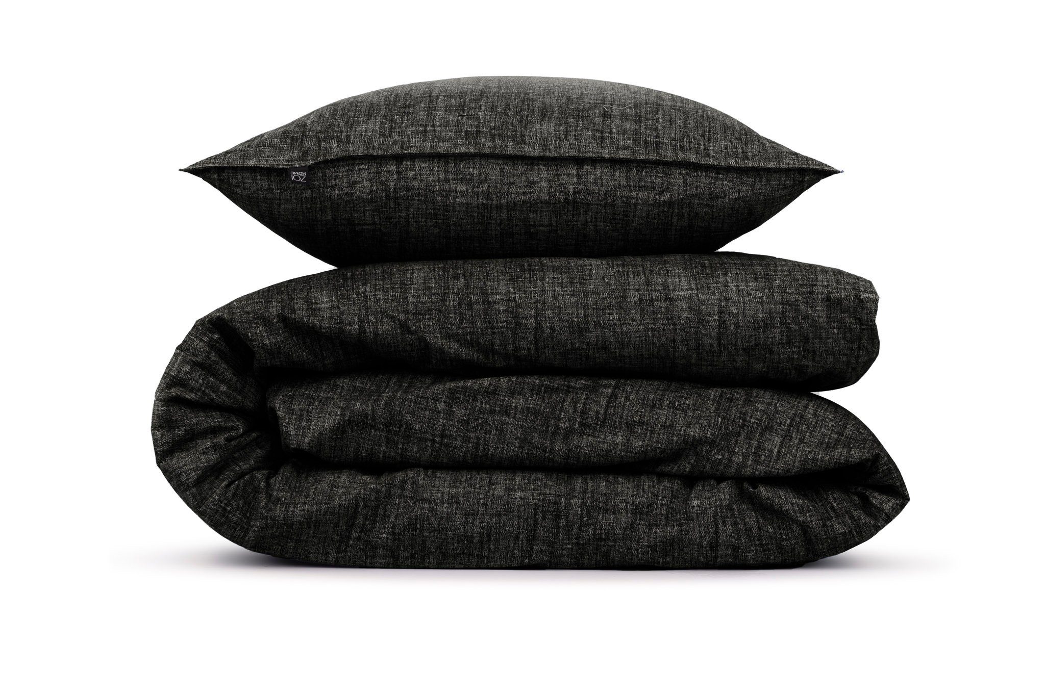 ZO HOME Bettwäsche Zo! Home Cotton Bettwäsche 155x220 cm Lino Midnight Blac günstig online kaufen