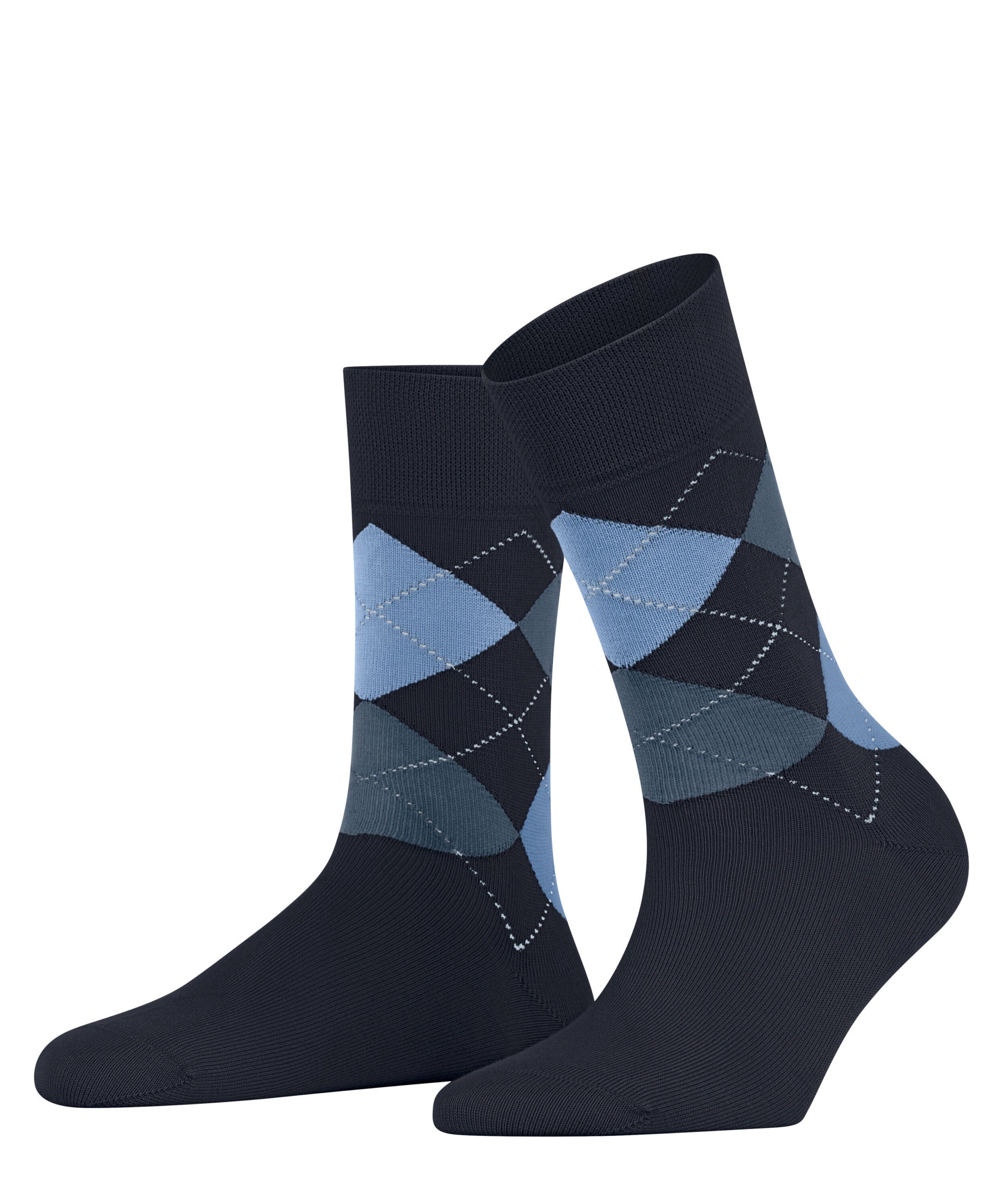 FALKE Socken Sensitive Argyle (1-Paar) midnight (6414)